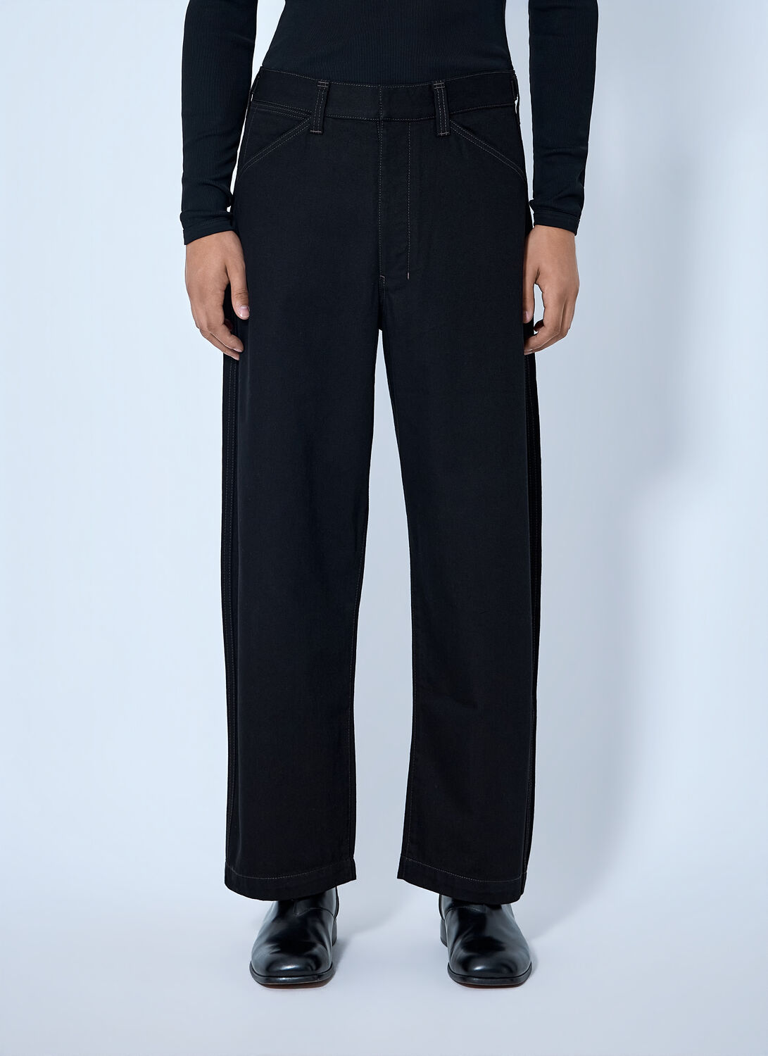 Lemaire Maxi Workwear Pants - Man Pants Black It - 46 Lemaire