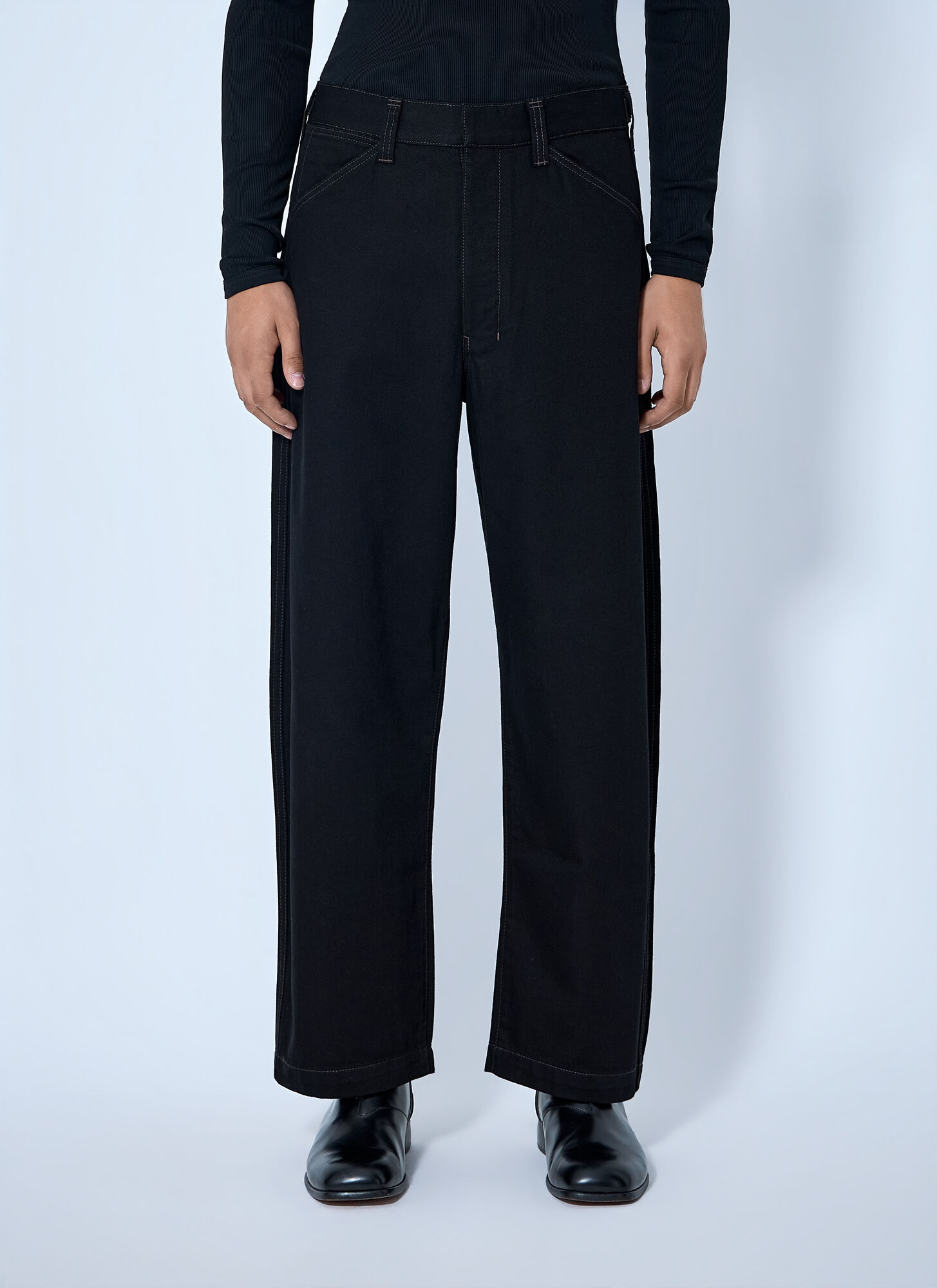 Lemaire Maxi Workwear Pants - Man Pants Black It - 46