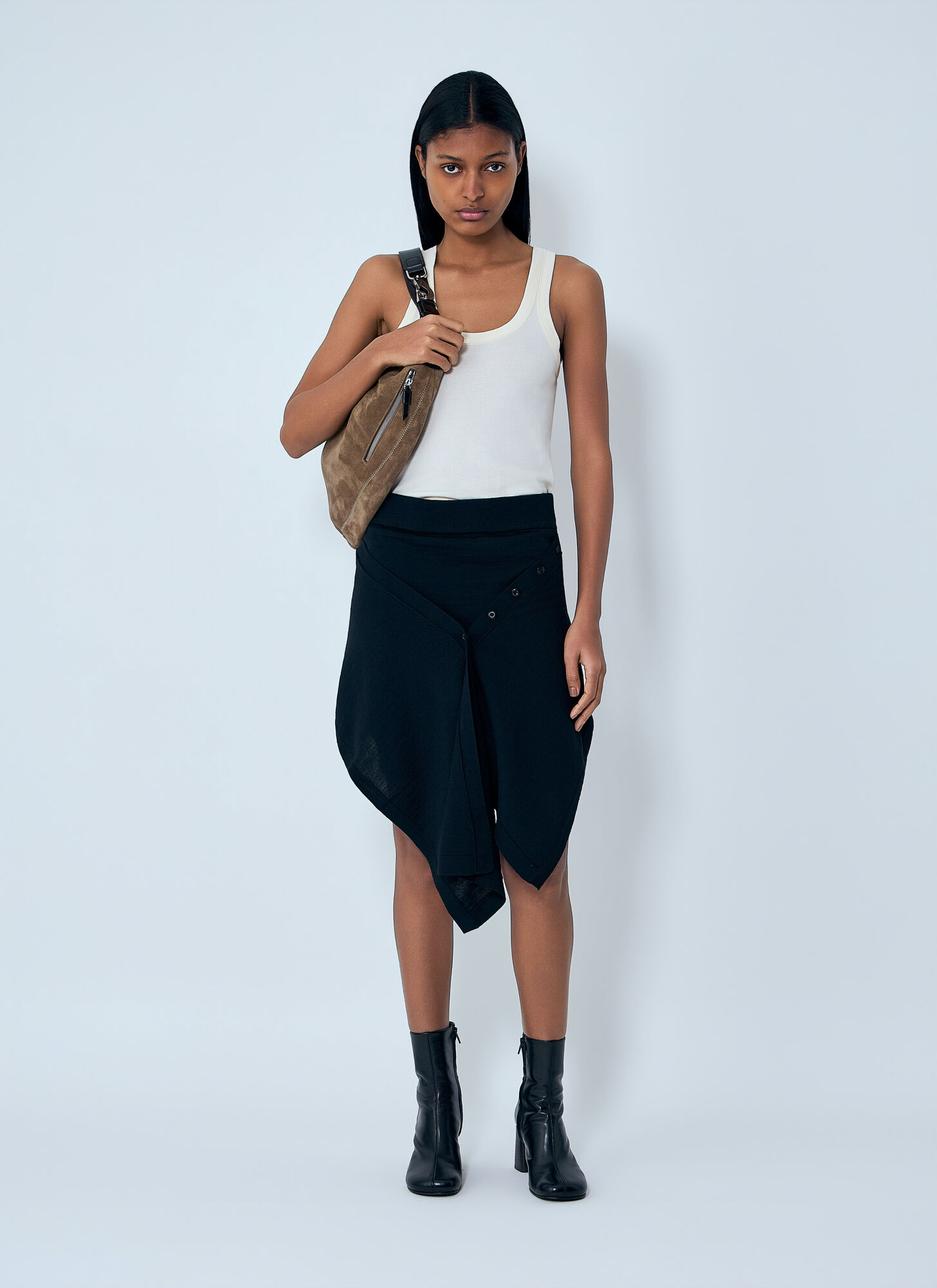  Lemaire Lemaire Buttoned Skirt - Frau Röcke Black M 