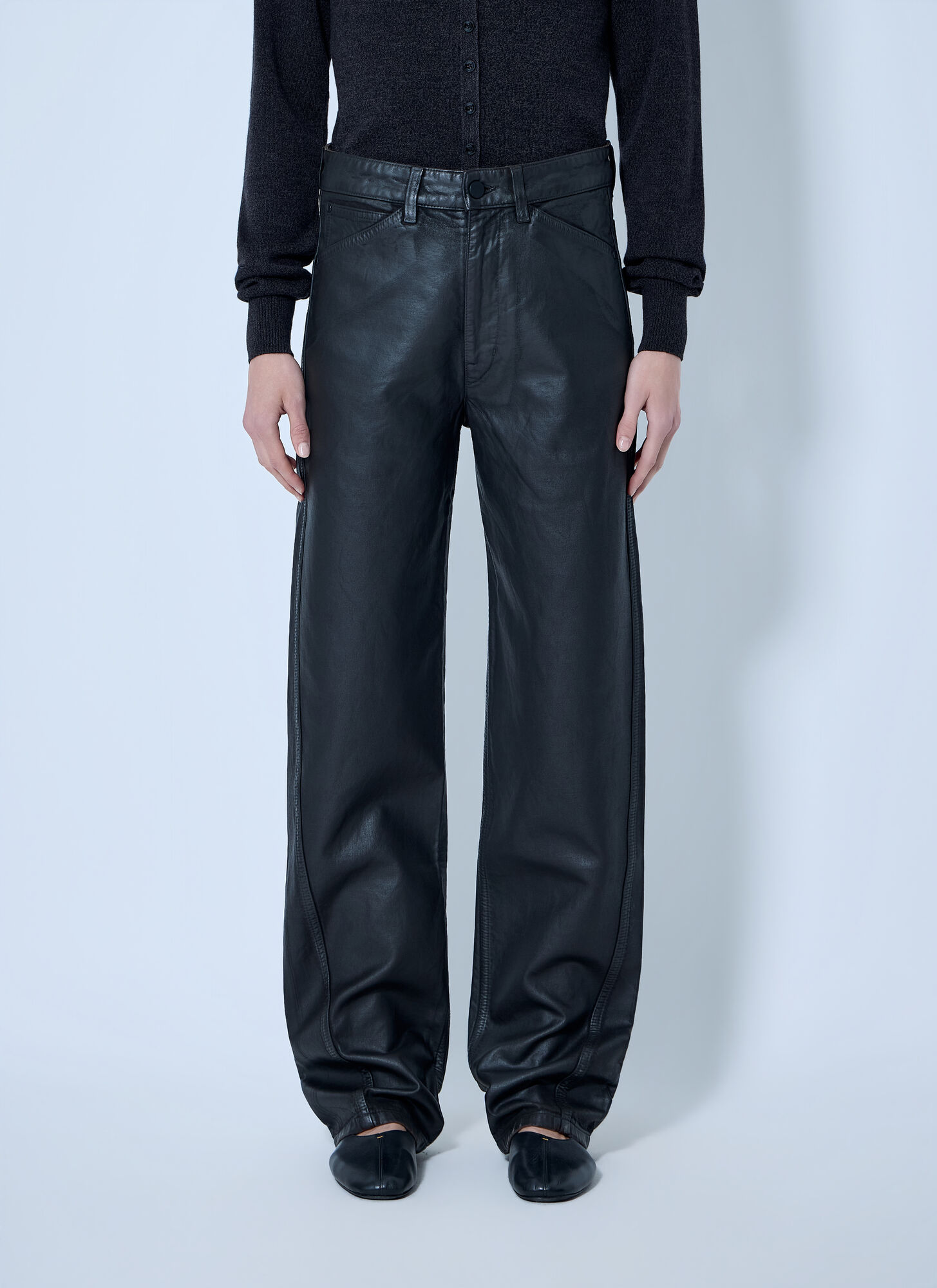 Lemaire Five Pockets Twisted Pants - Woman Pants Black Fr - 38