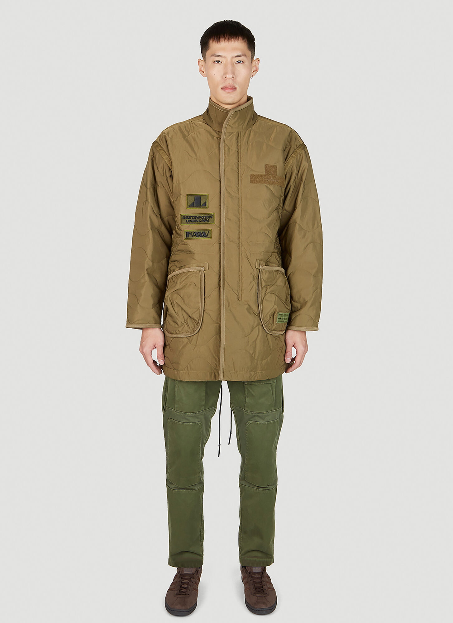 Liberaiders Quilted Patch Coat – Man Coats Khaki S