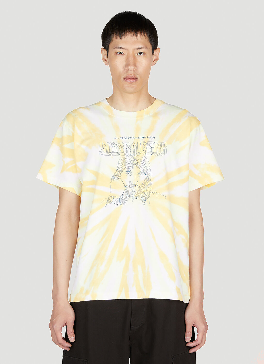Liberaiders Americana Tie Dye T-shirt - Man T-shirts Yellow L