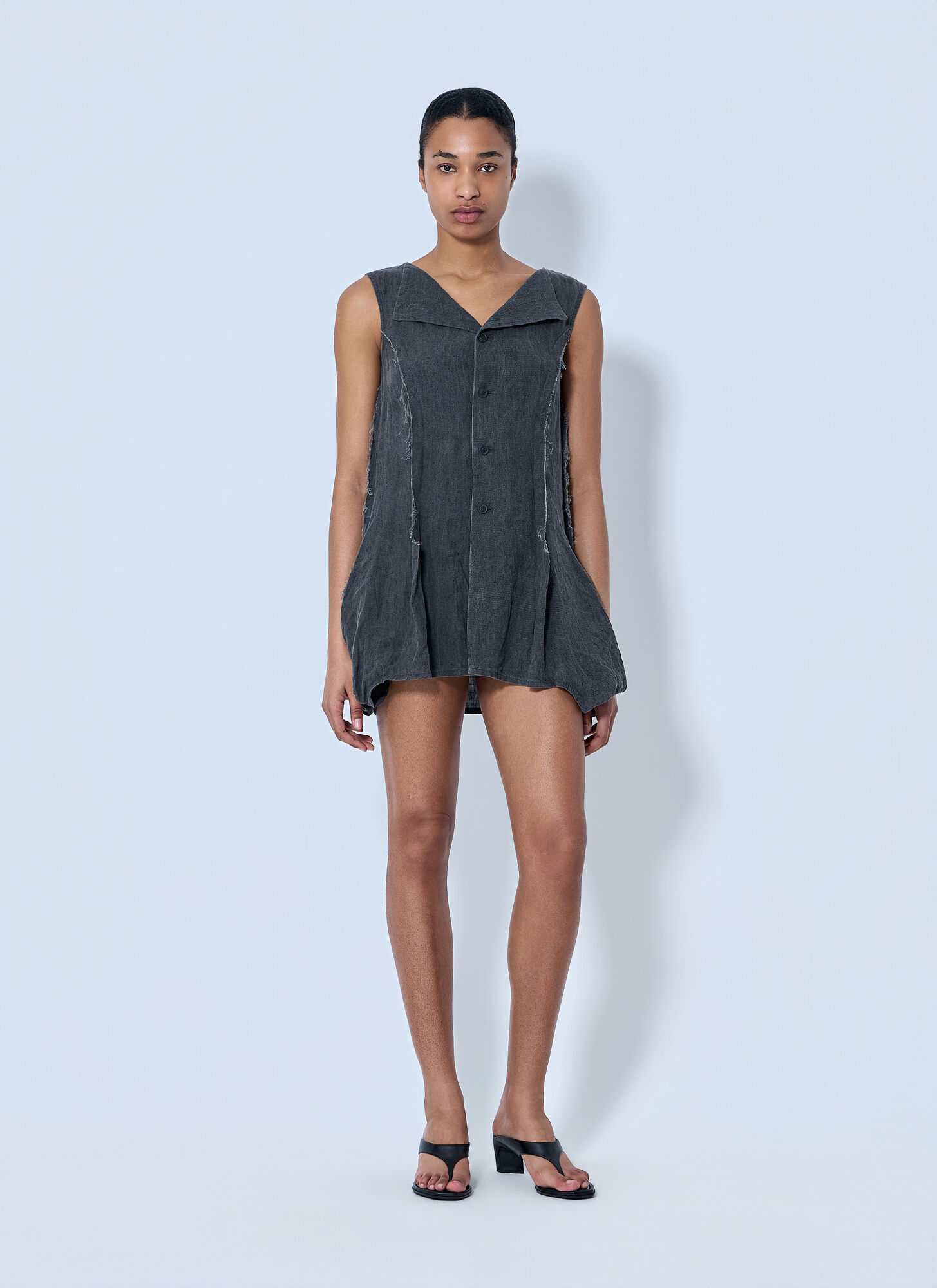  Limi Feu Limi Feu Hem Detail Vest - Frau Kleider Grey It - 2 