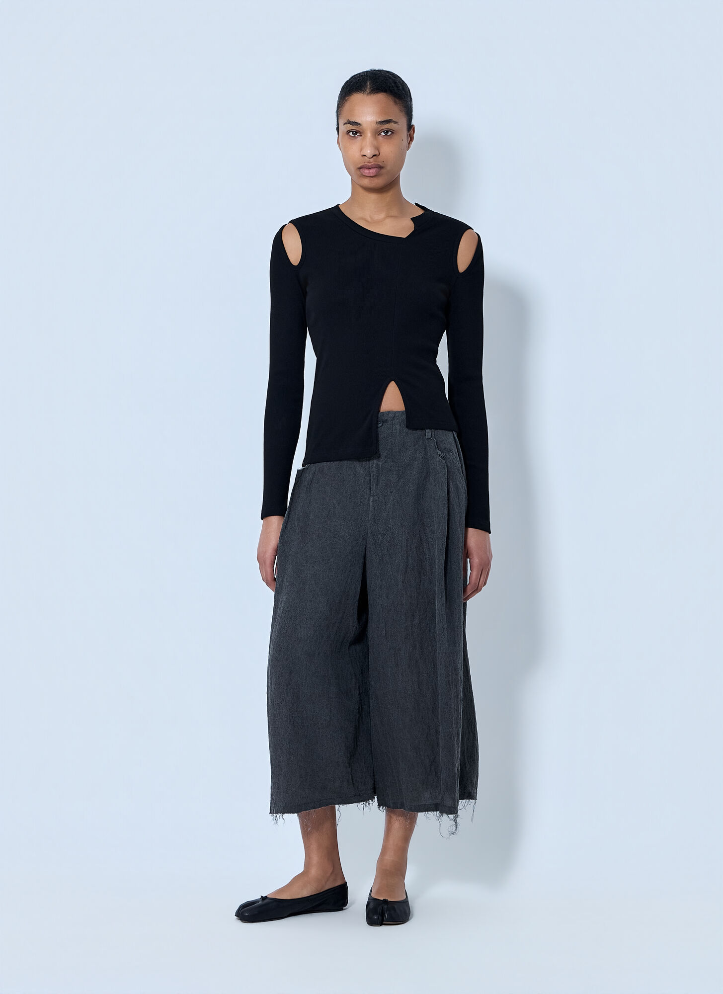  Limi Feu Limi Feu Asymmetric Long Sleeve Tee - Frau T-shirts Black It - 2 