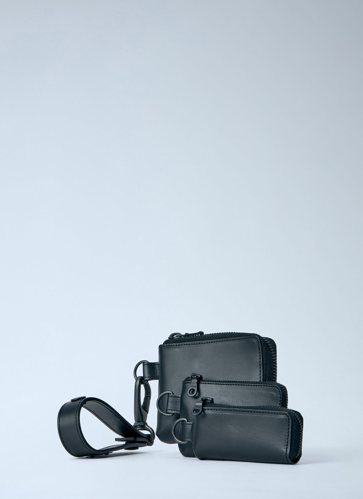  Limi Feu Limi Feu Matte Steer Leather Three Layers Pouch - Frau Geldbörsen & Kartenhalter Black It - 2 