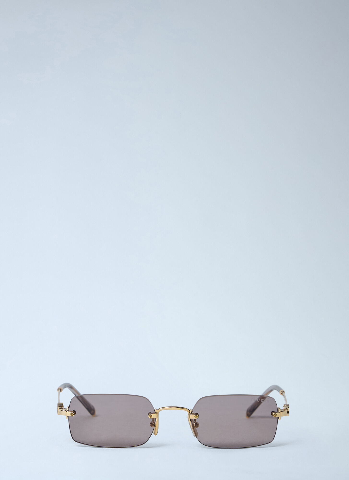 Miu Miu Sonnenbrille Mit Eckigem Gestell In Pink