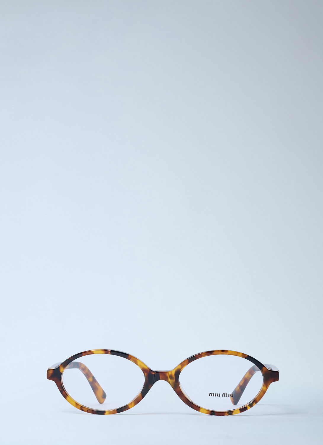 Miu Miu Tortoiseshell Oval-frame Glasses In Multi