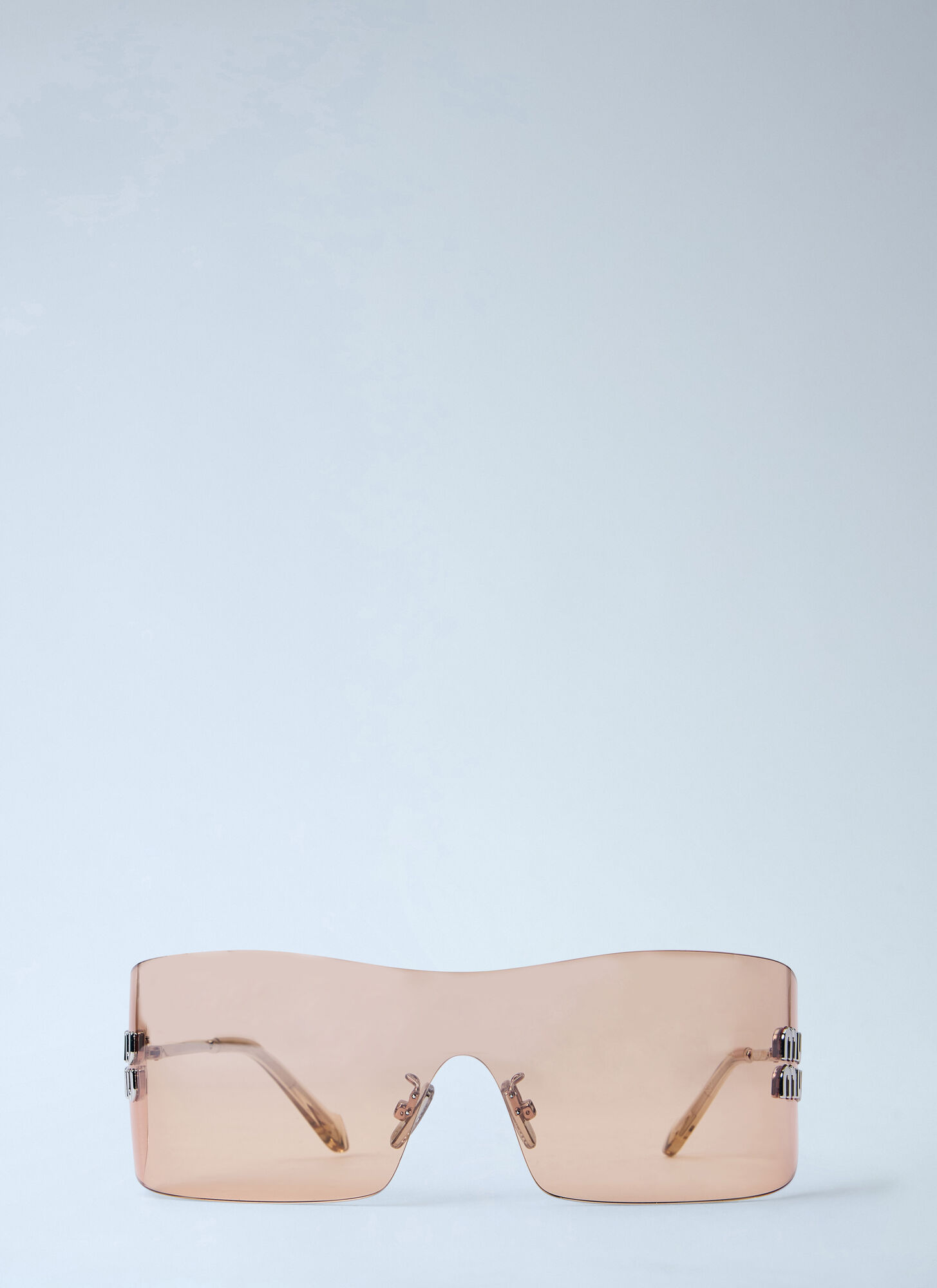 Miu Miu Unisex Silver B53s Sunglasses - Sunglasses One Size