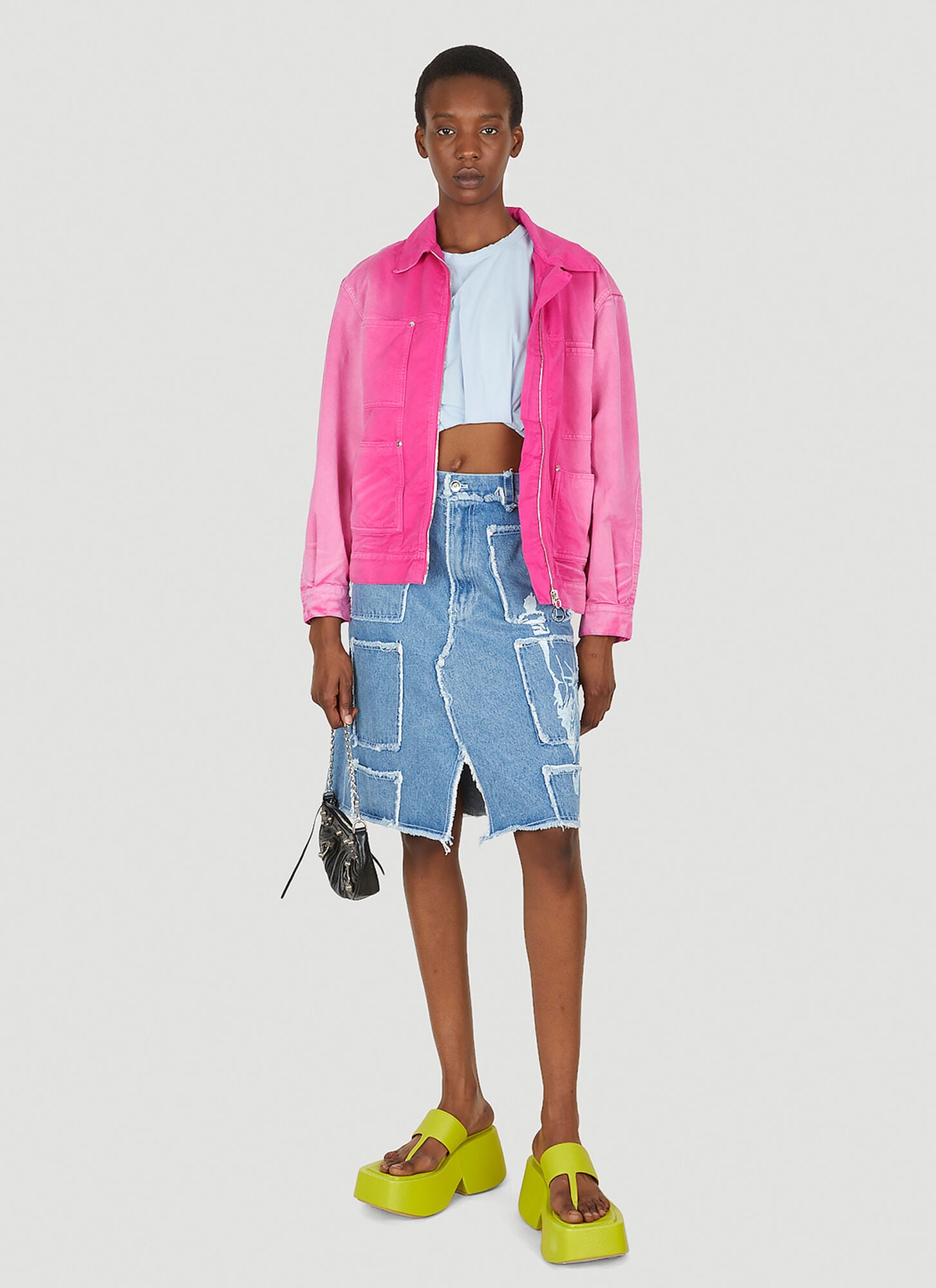  Lourdes Lourdes Trucker Jacket - Frau Jacken Pink L 