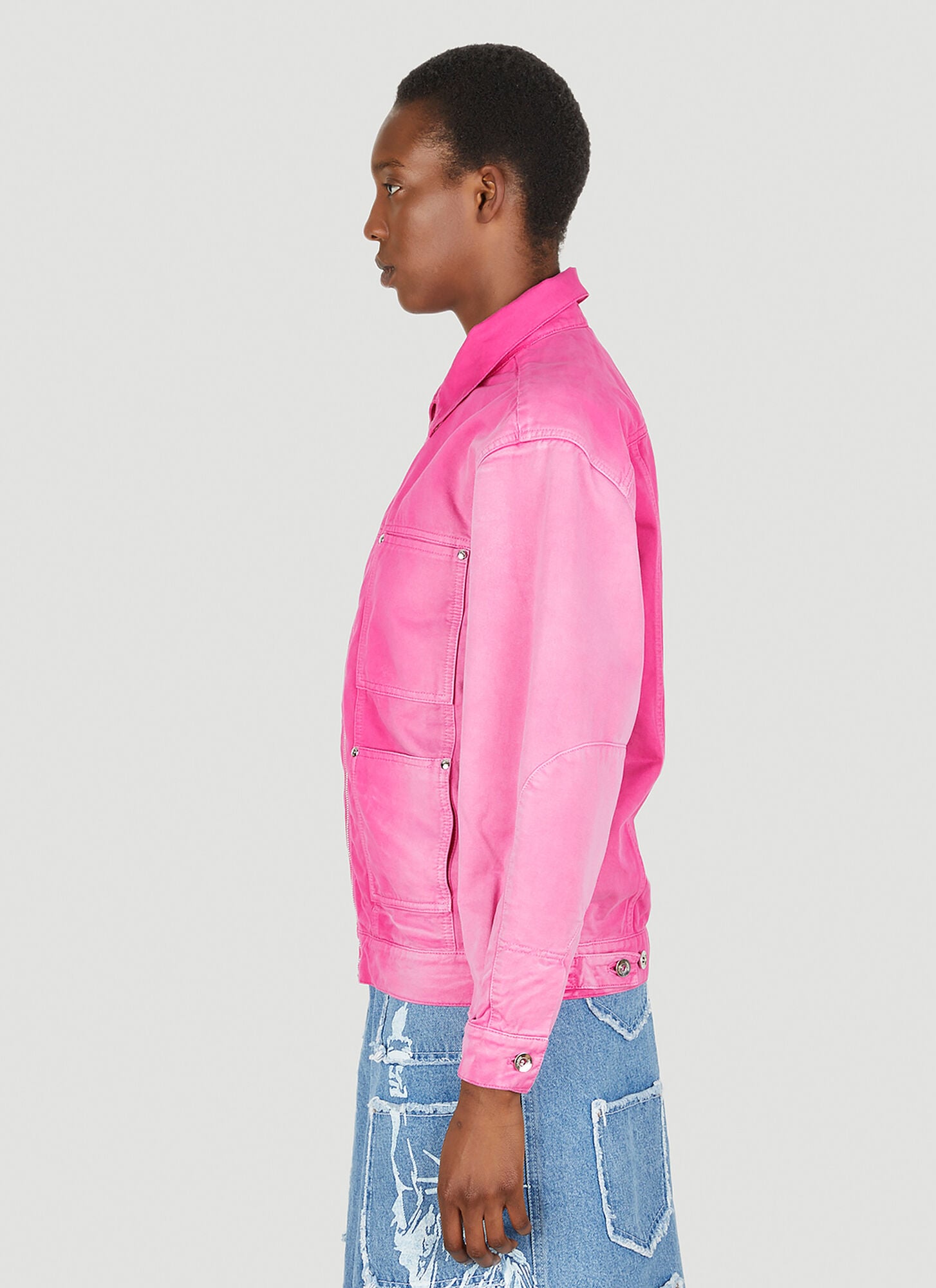 Lourdes Lourdes Trucker Jacket - Frau Jacken Pink L 