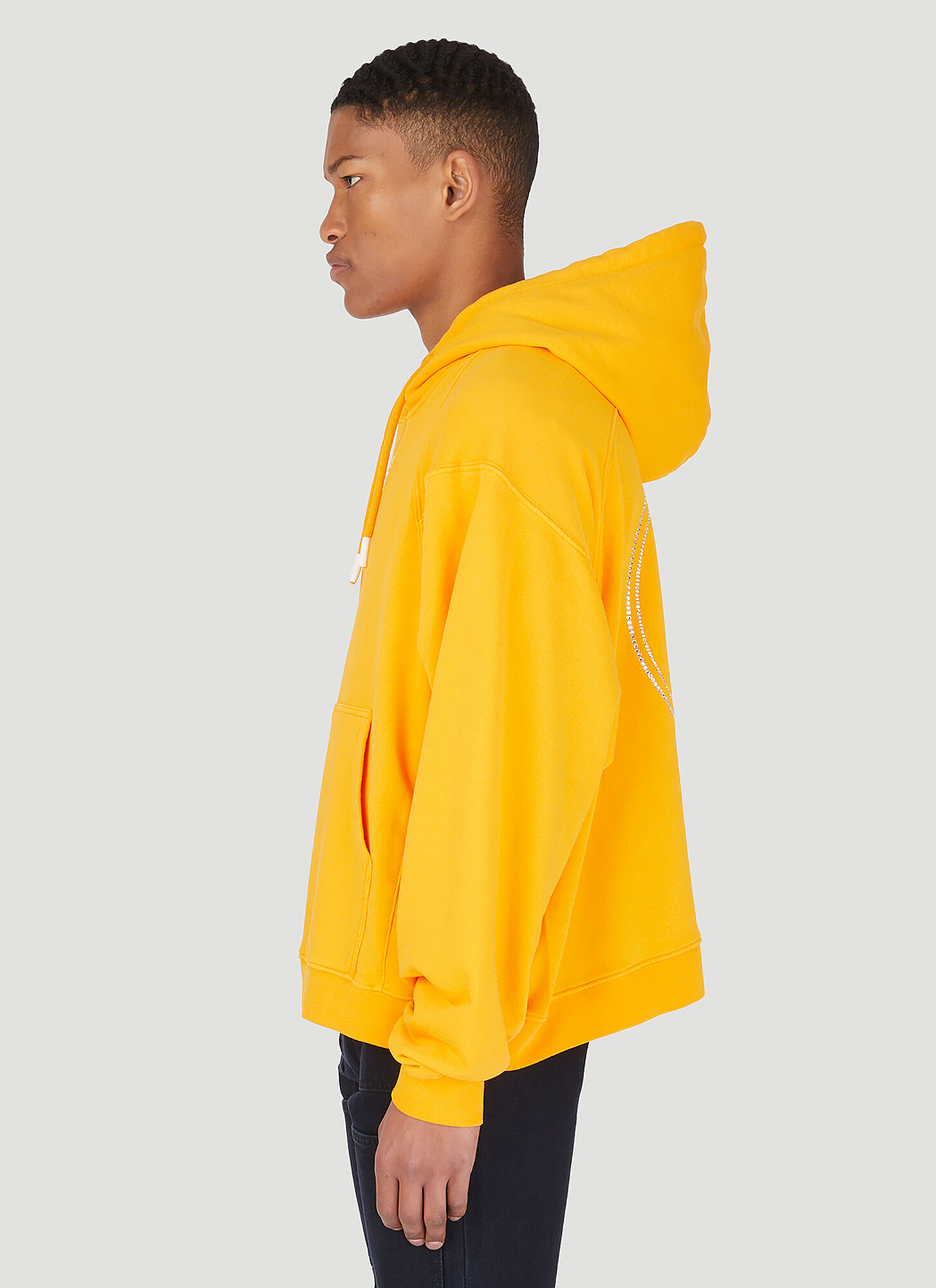  Lourdes Lourdes Logo Hooded Sweatshirt -  Sweatshirts Orange S 