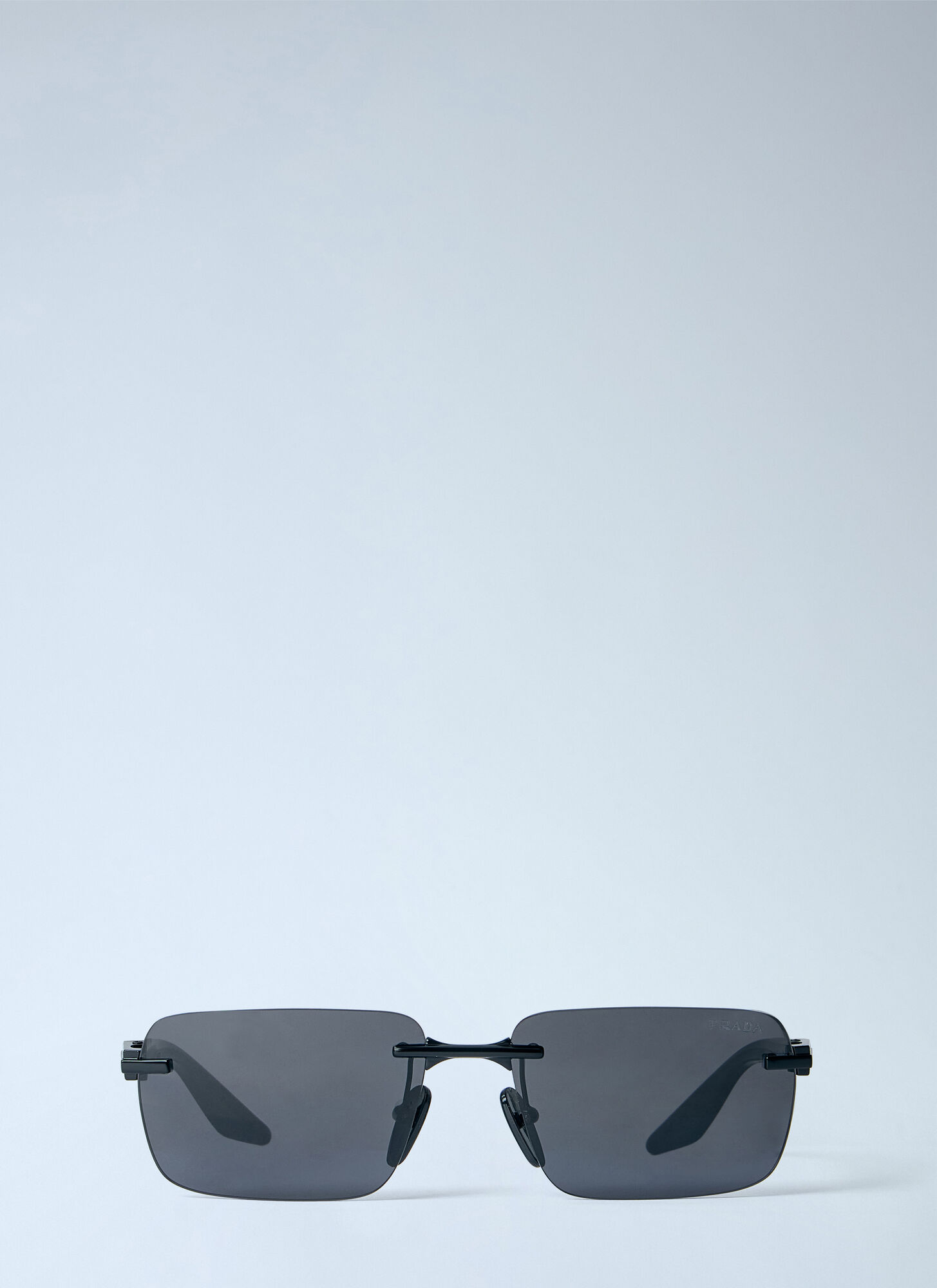 Prada Linea Rossa Black/Grey Ps C52s 1Bo08z Man Sunglasses Metal Squared Normal - Image 2