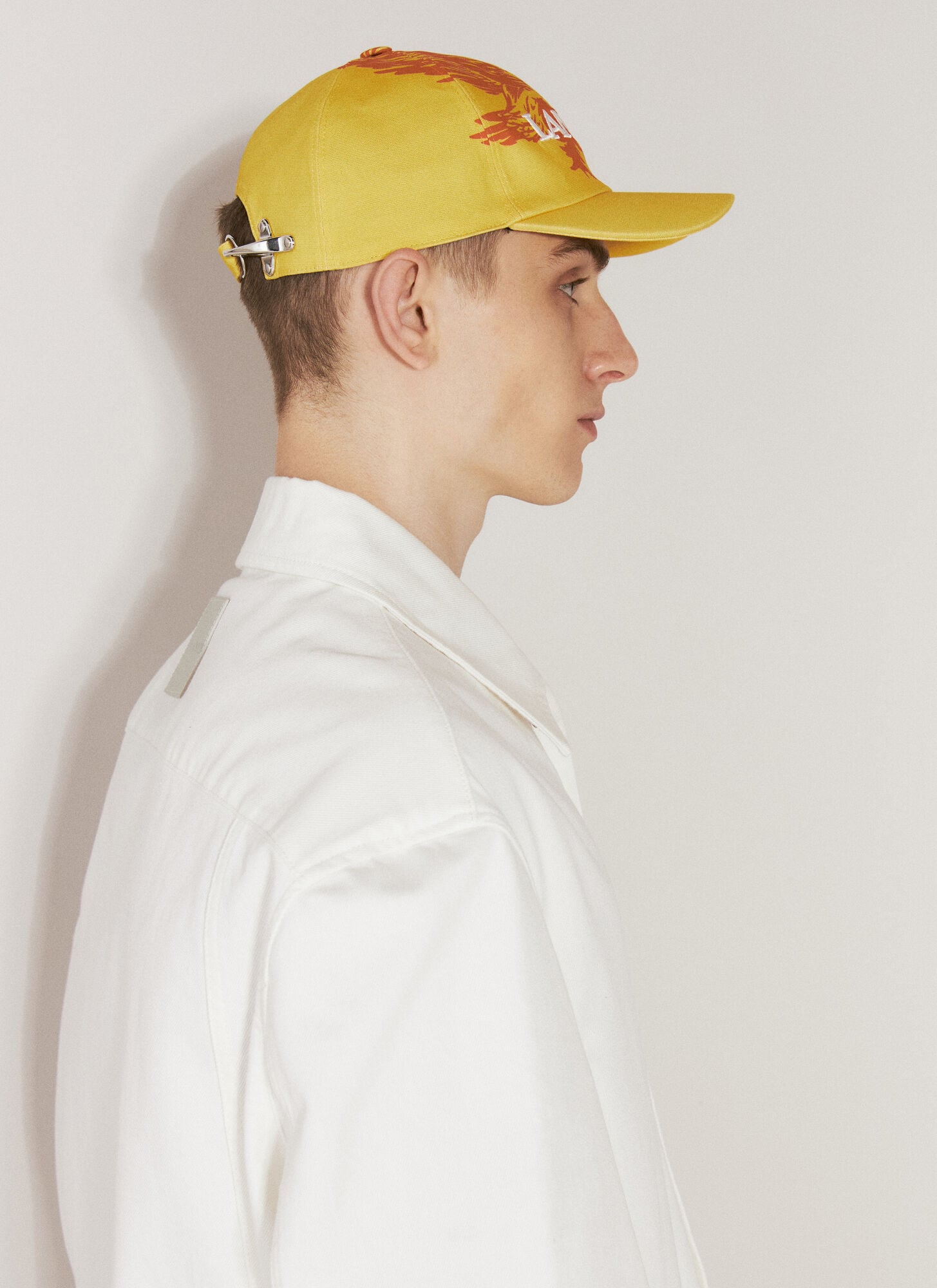  Lanvin X Future Lanvin X Future Logo Embroidery Baseball Cap - Mann Hats Yellow 58 