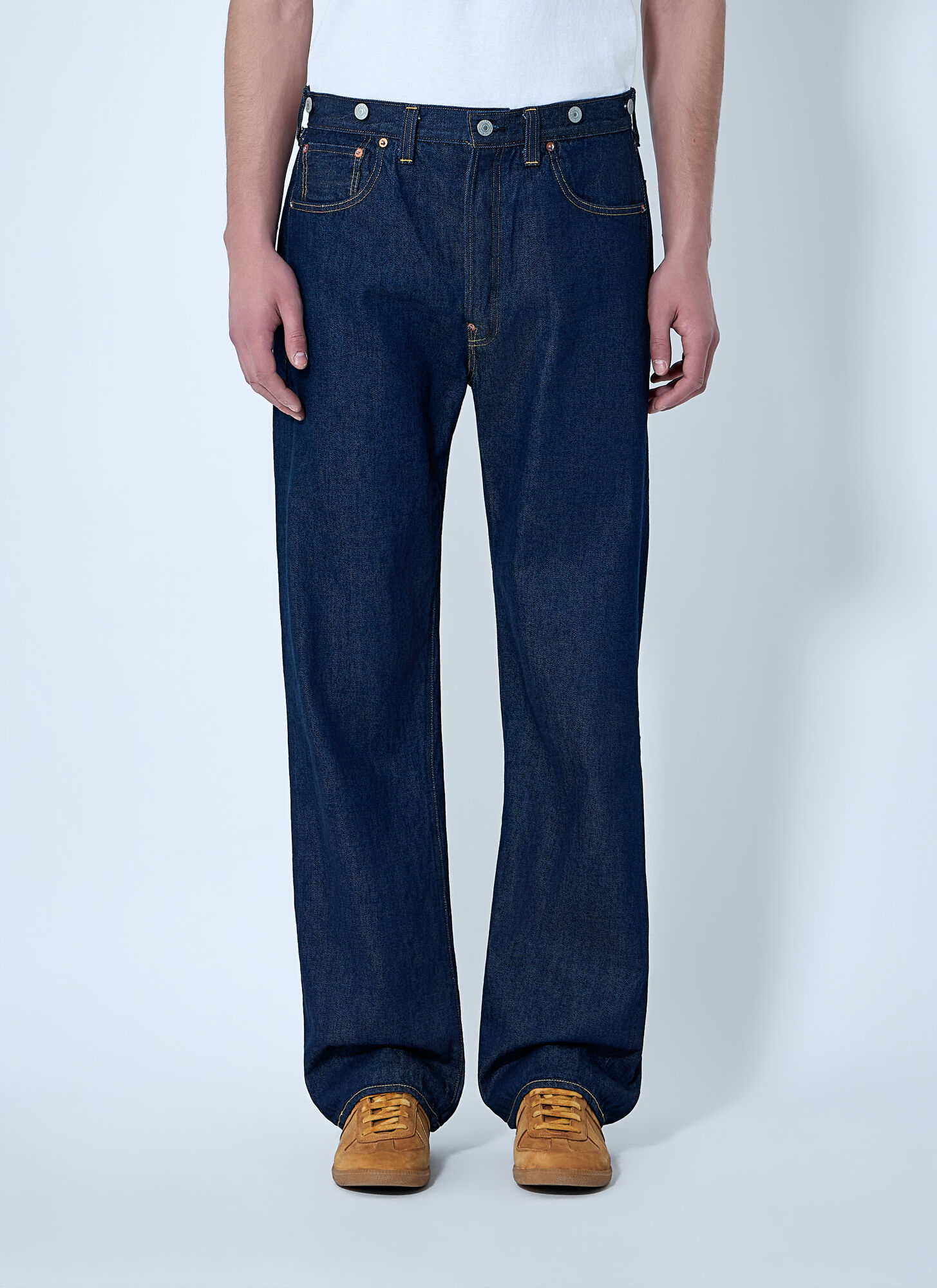 Levi's Men's Blue Straight-Leg Denim Jeans - Man Jeans 36