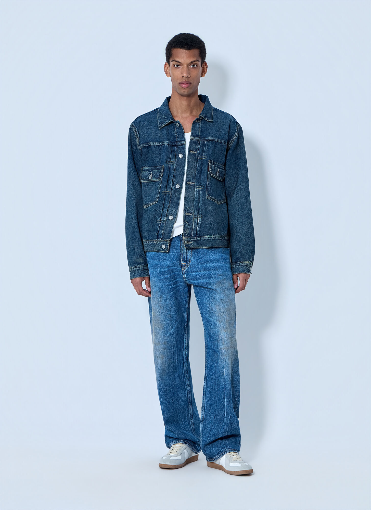  Levi's Levi's Denim Trucker Jacket - Mann Jacken Blue M 