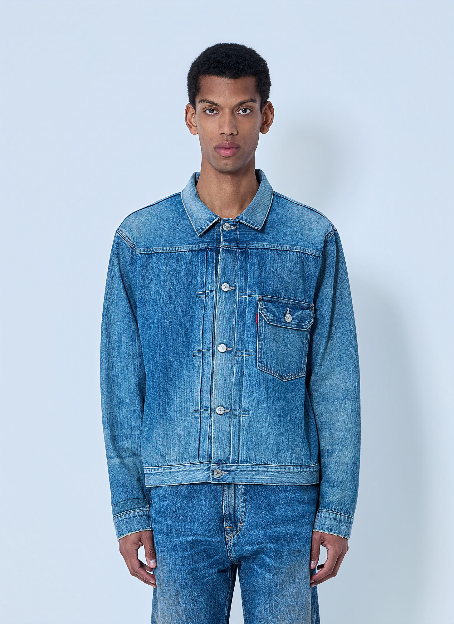 Levi's Denim Jacket - Man Jackets Blue L