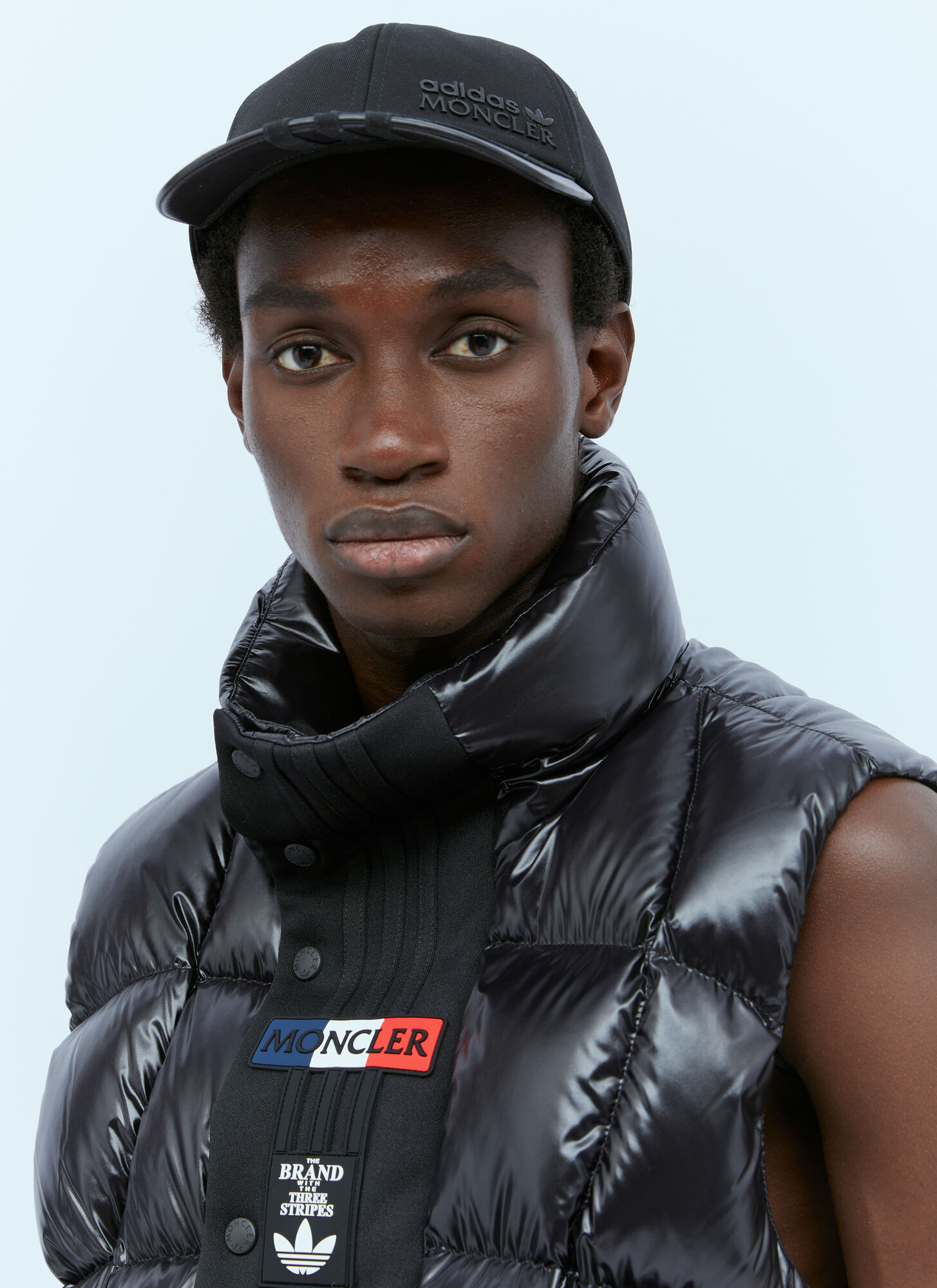 Moncler Grenoble Logo Applique Baseball Cap - Man Hats Black One Size　モンクレール グルノーブル ロゴ アップリケ ベースボール キャップ - 男性帽子 ブラック フリー サイズ Moncler