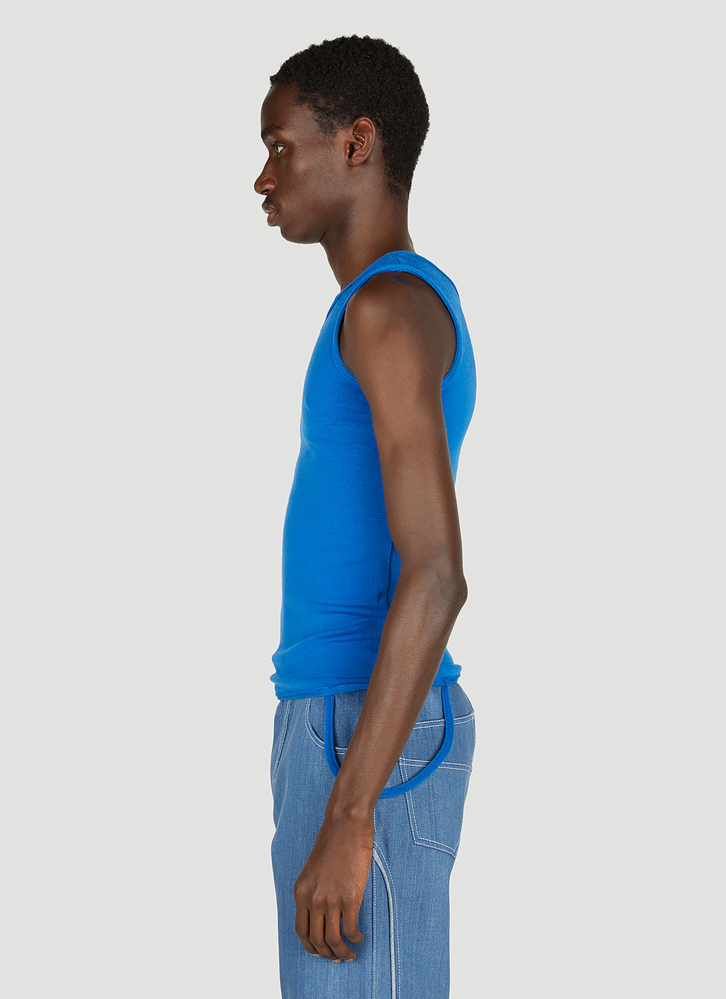  Mainline:rus/fr.ca/de Mainline:rus/fr.ca/de Asymmetric Tank Top -  Tops Blue M 