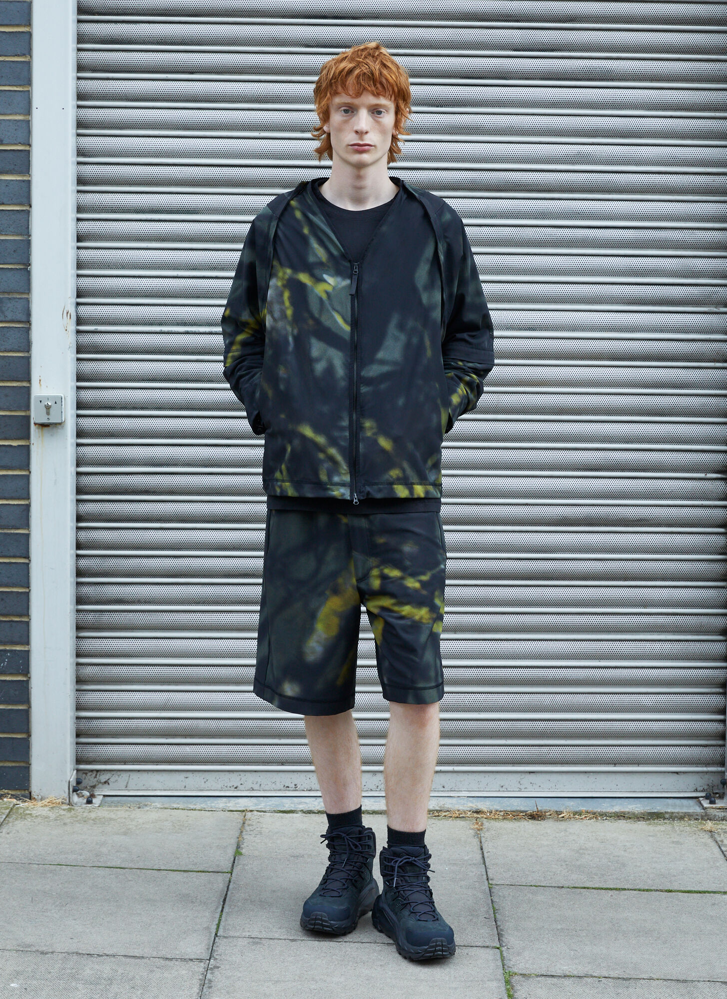  Massimo Osti Studio Massimo Osti Studio Camouflage Bermuda Shorts - Mann Shorts Black M 