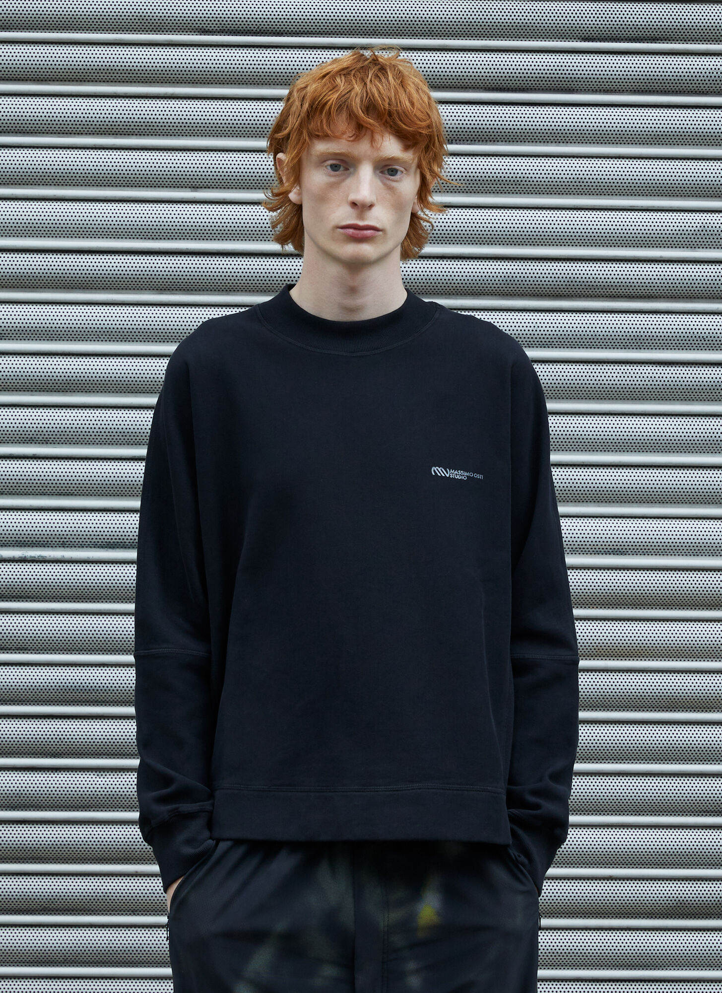 Massimo Osti Studio Logo Sweatshirt In Black