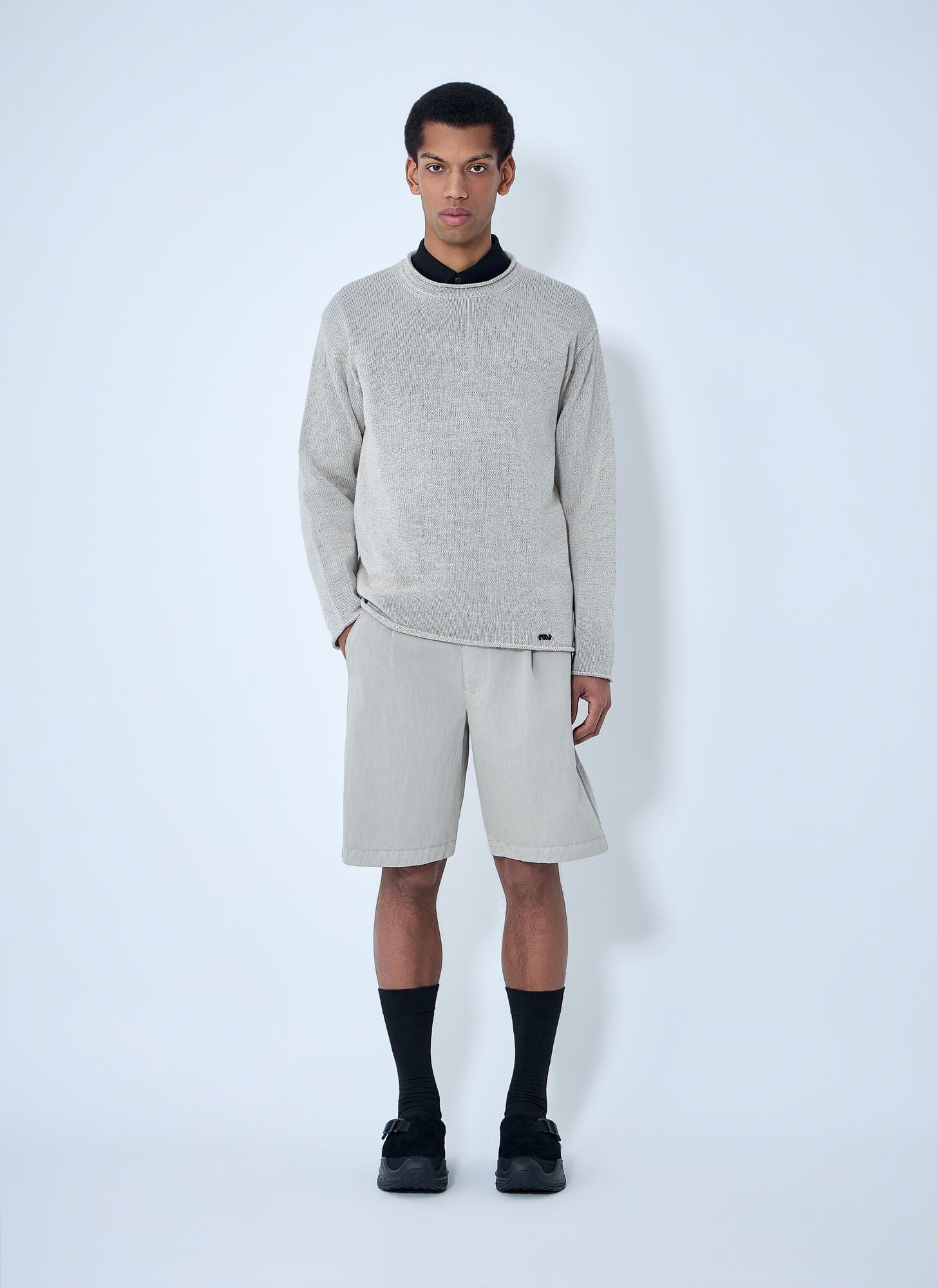  Massimo Osti Studio Massimo Osti Studio Carta Sweater - Mann Strick Beige M 