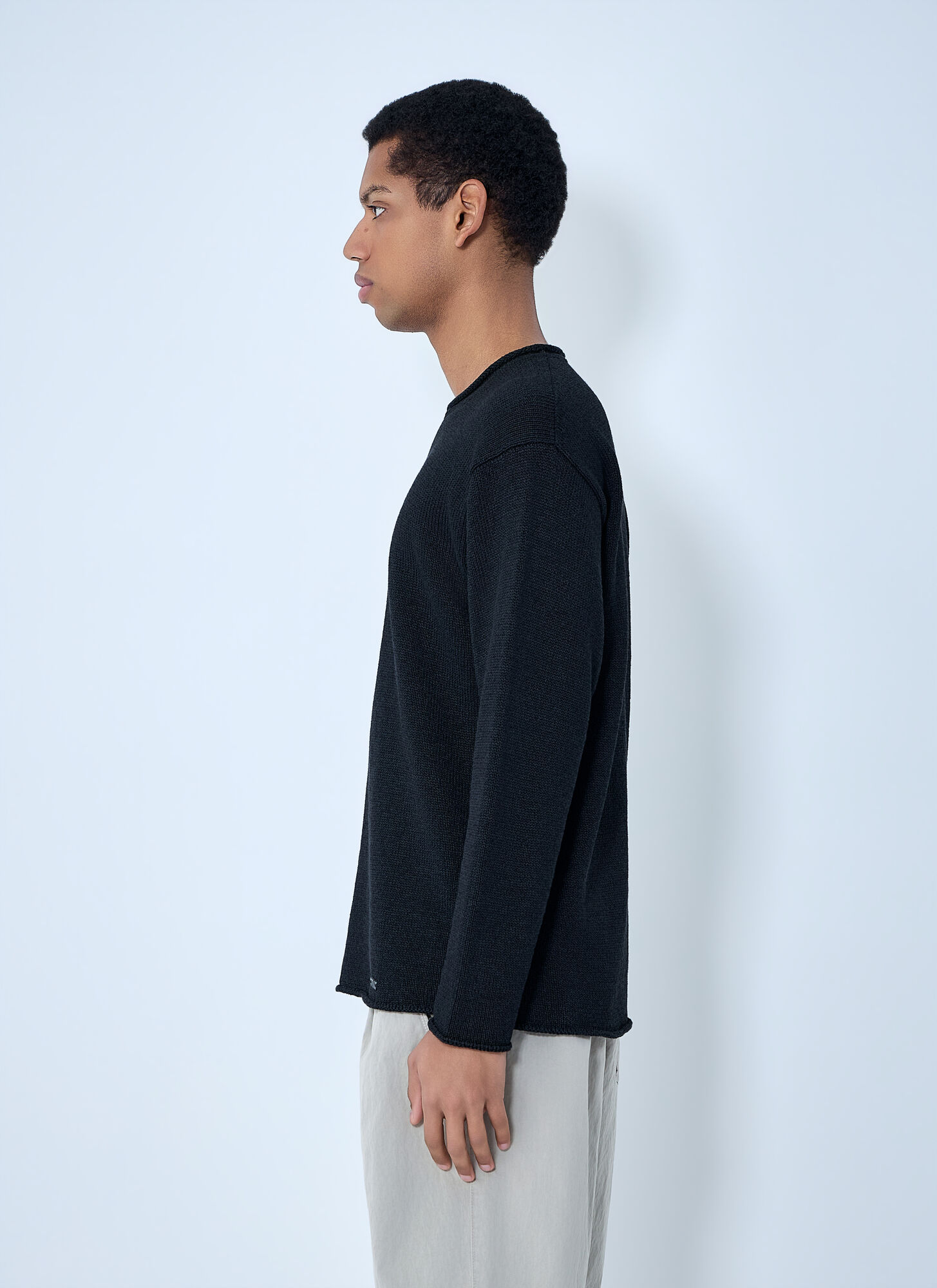  Massimo Osti Studio Massimo Osti Studio Carta Sweater - Mann Strick Black Xl 