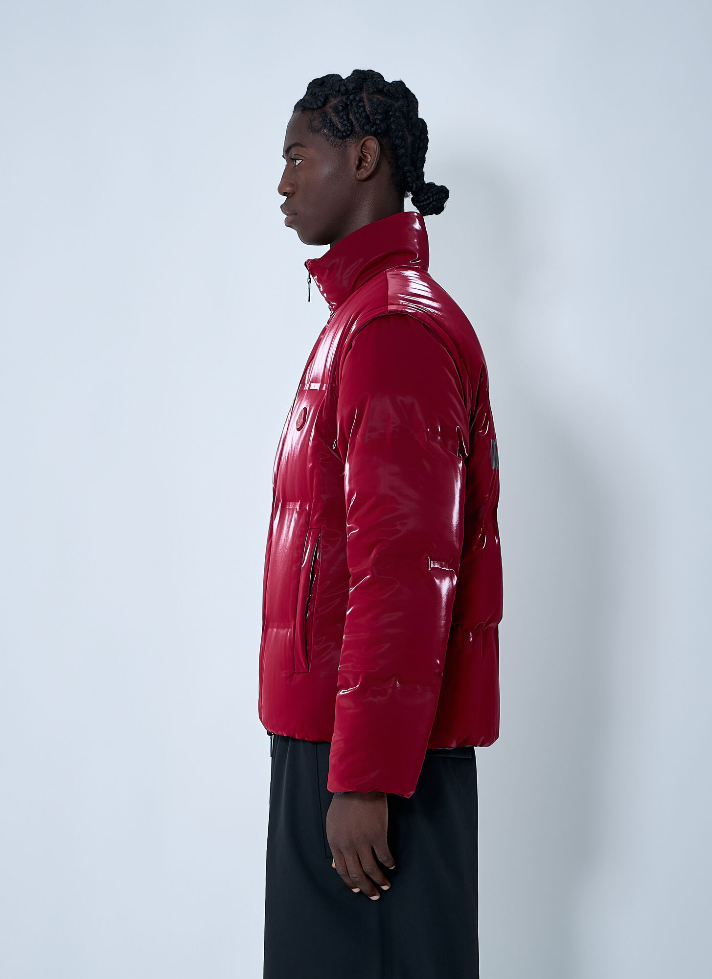  Moncler X A$ap Rocky Moncler X A$ap Rocky Reversible Throttle Short Down Jacket - Mann Jacken Red 3 