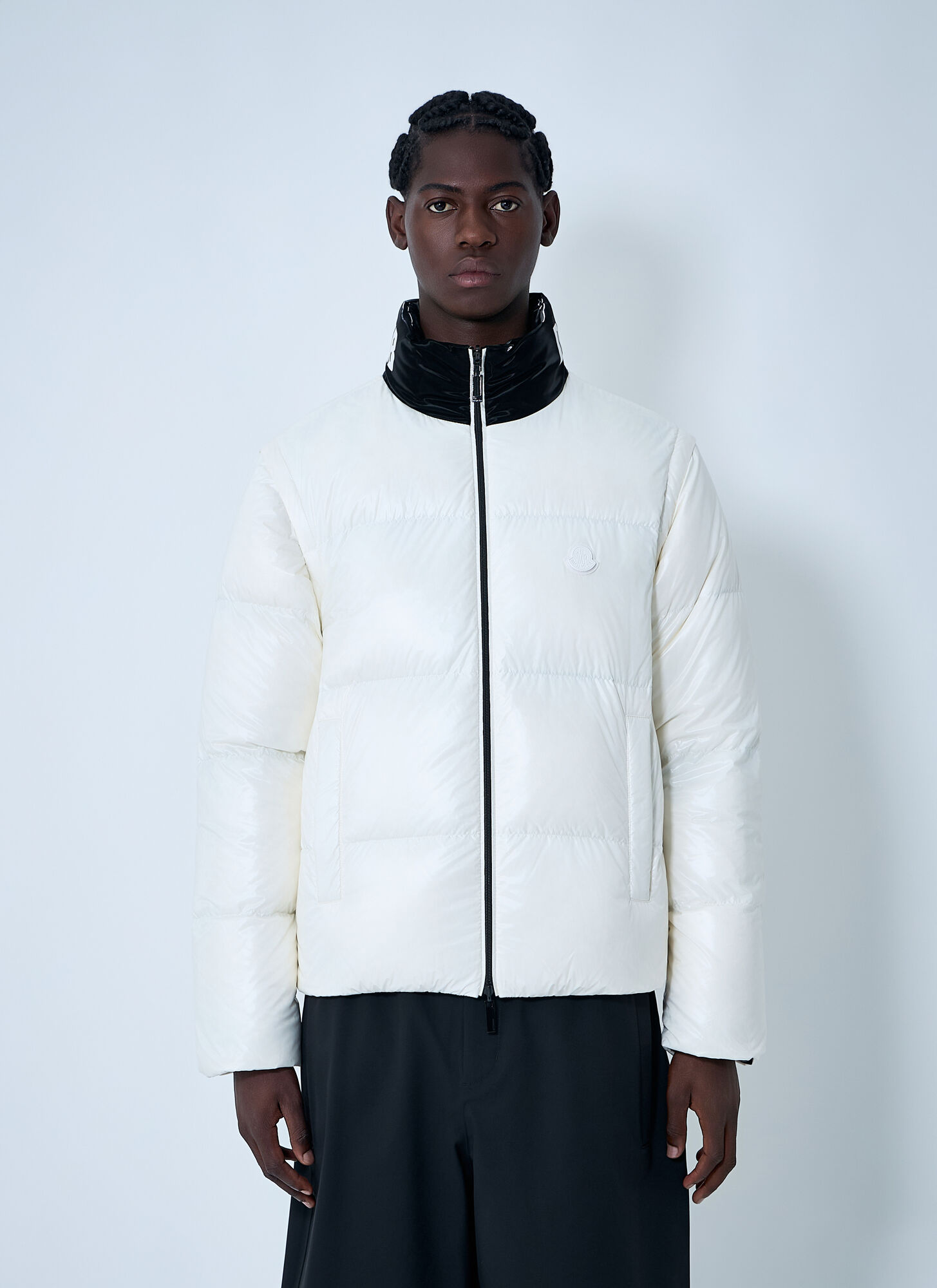 Moncler X A Rocky Uomo Nero - Reversible Throttle Short Down Jacket, Size: 3 - Immagine 1