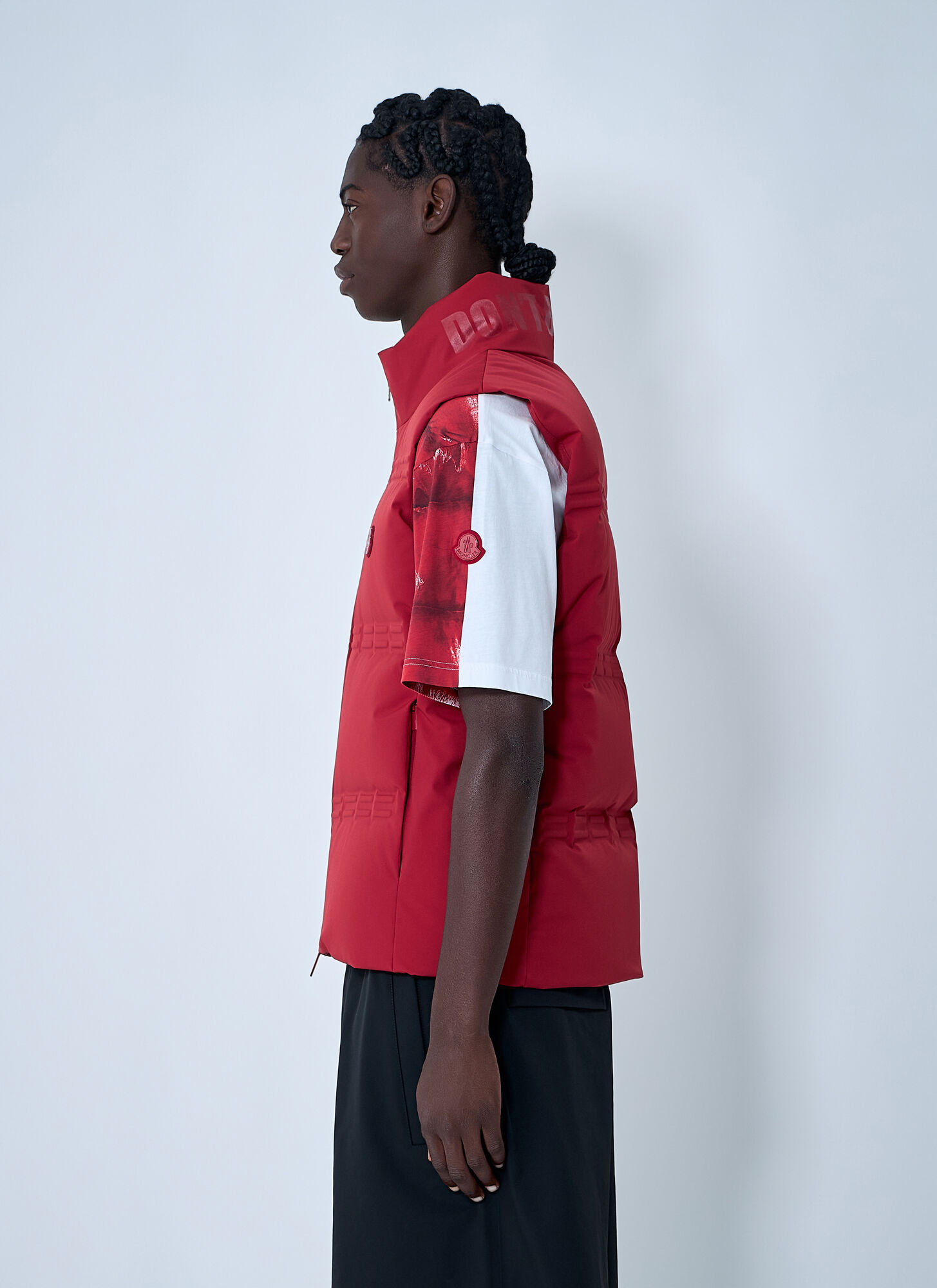  Moncler X A$ap Rocky Moncler X A$ap Rocky Matte Sparky Vest - Man Jackets Red 3 