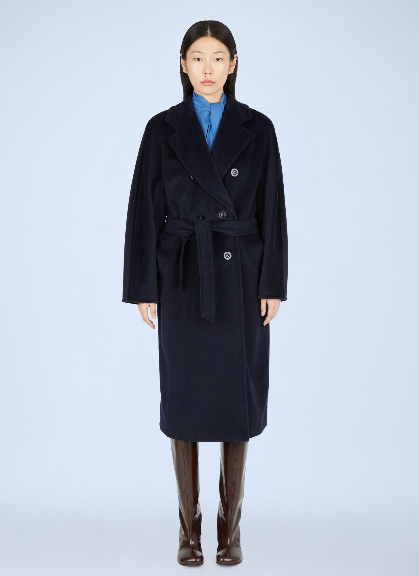 Max Mara Women's Navy Madame 101801 Coat - Woman Coats It - 38