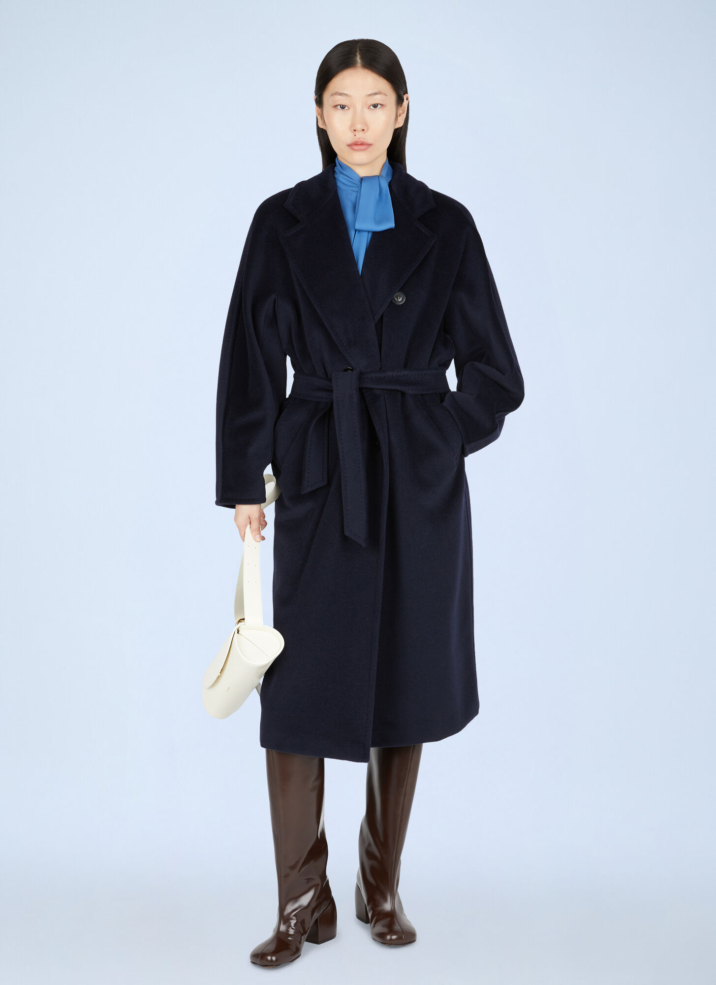  Max Mara Max Mara Madame 101801 Coat - Frau Mäntel Navy It - 44 