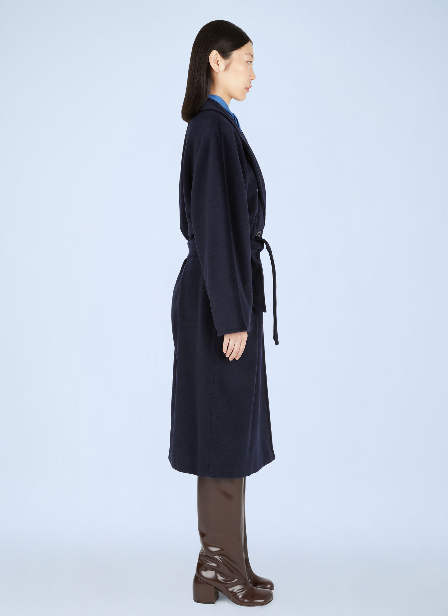  Max Mara Max Mara Madame 101801 Coat - Frau Mäntel Navy It - 44 