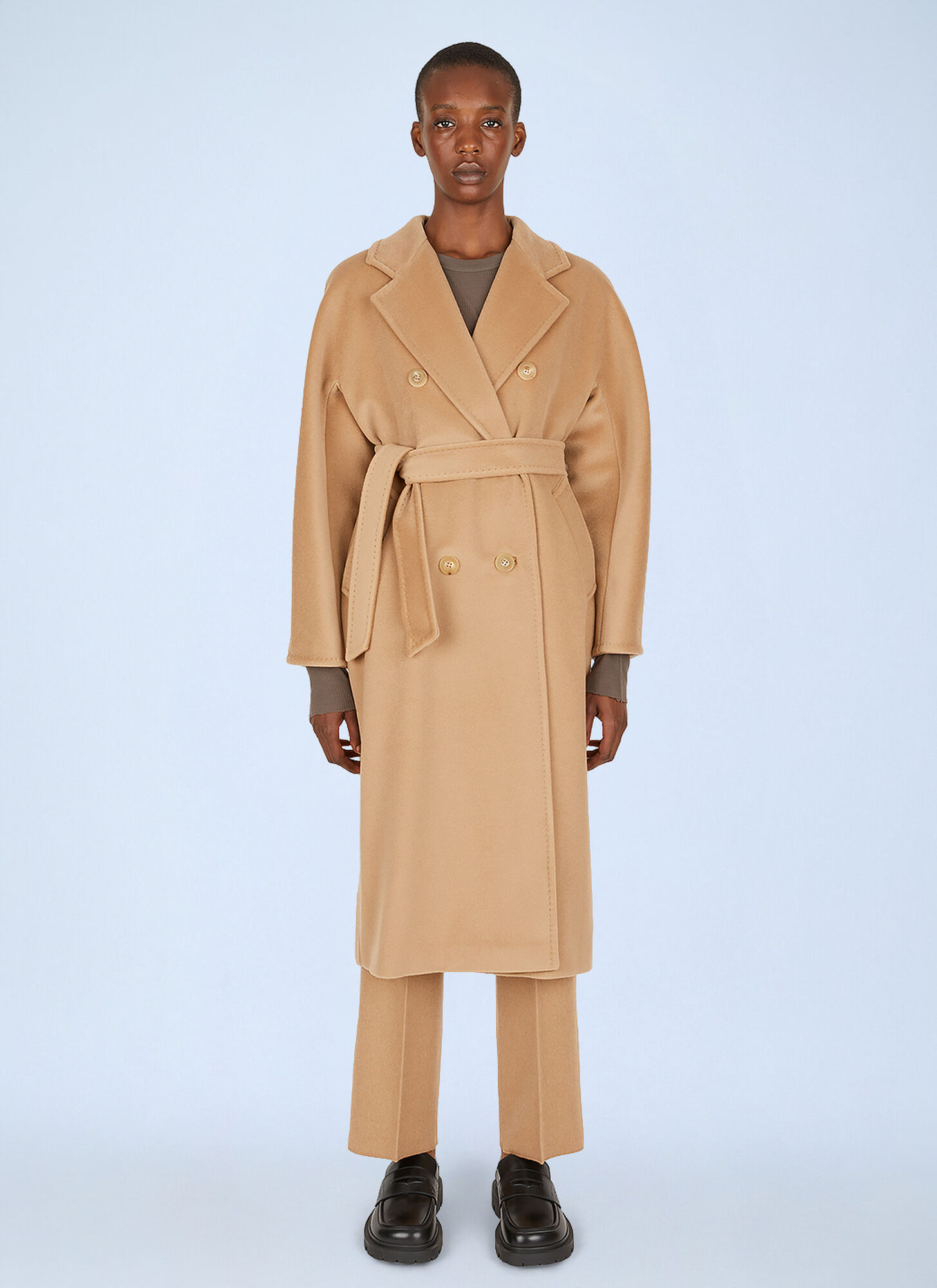 Max Mara Women's Beige Madame 101801 Coat - Woman Coats It - 38