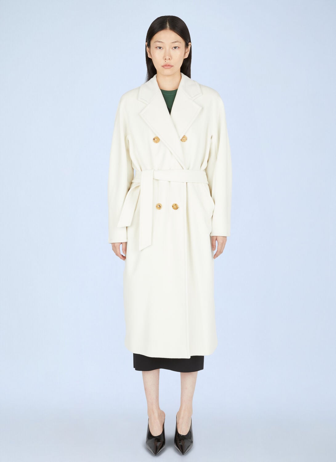 Max Mara Madame 101801 Coat - Woman Coats White It - 38