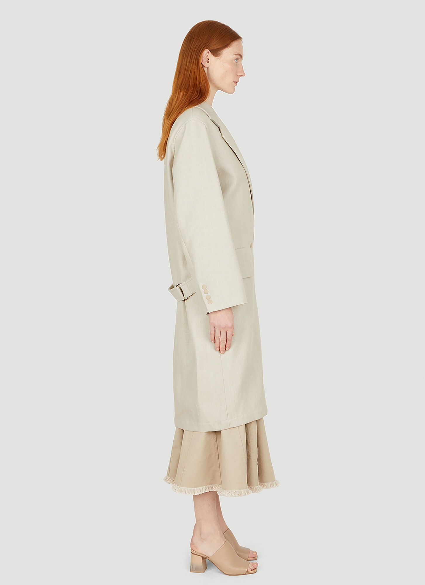 Max Mara Max Mara Mescal Double Breasted Coat - Frau Mäntel Beige It - 38 