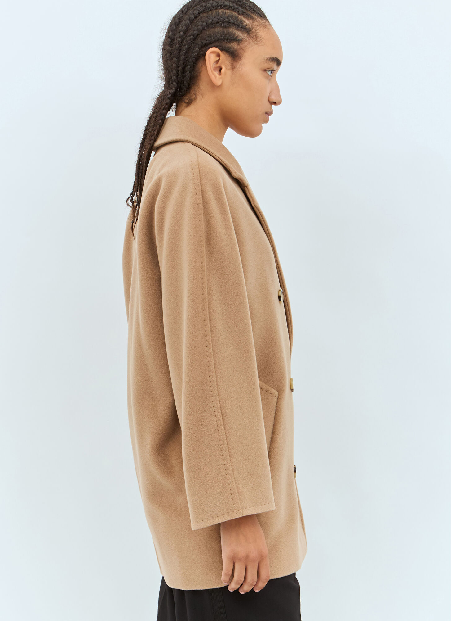  Max Mara Max Mara Short 101801 Icon Coat - Frau Mäntel Beige It - 42 