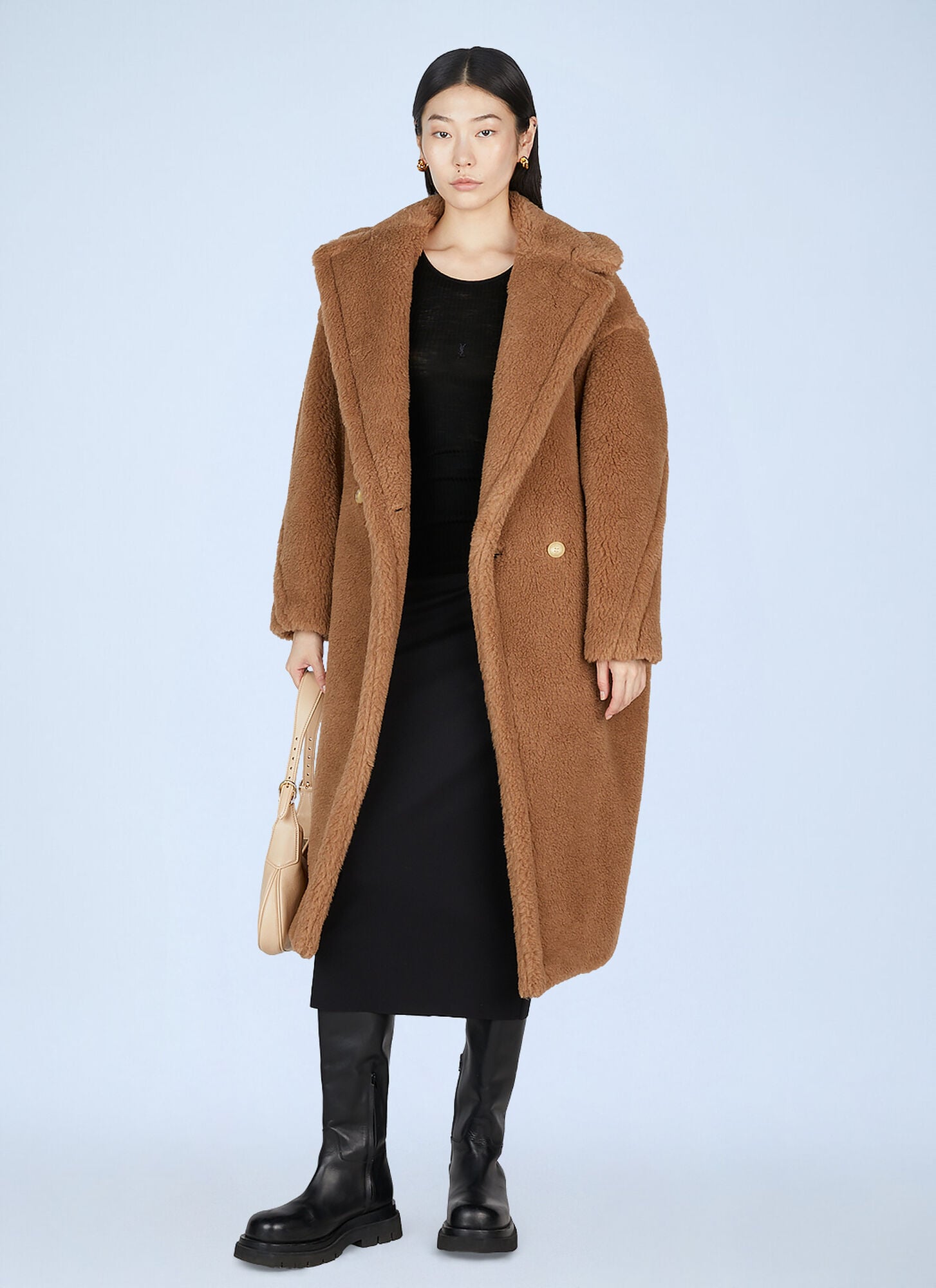  Max Mara Max Mara Teddy Bear Icon Coat - Frau Mäntel Camel S 