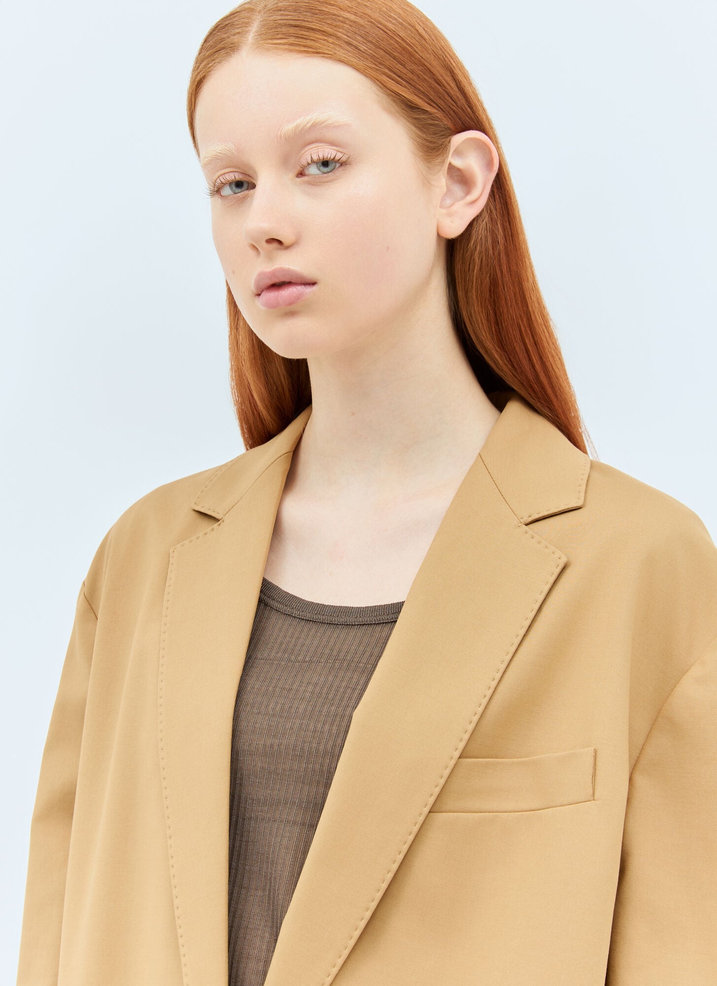  Max Mara Max Mara Oversized Canvas Blazer - Frau Blazers Beige It - 40 