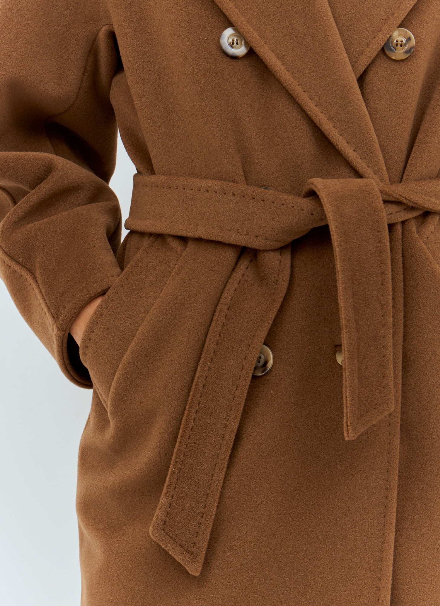  Max Mara Max Mara Madame 101801 Coat - Frau Mäntel Brown It - 34 