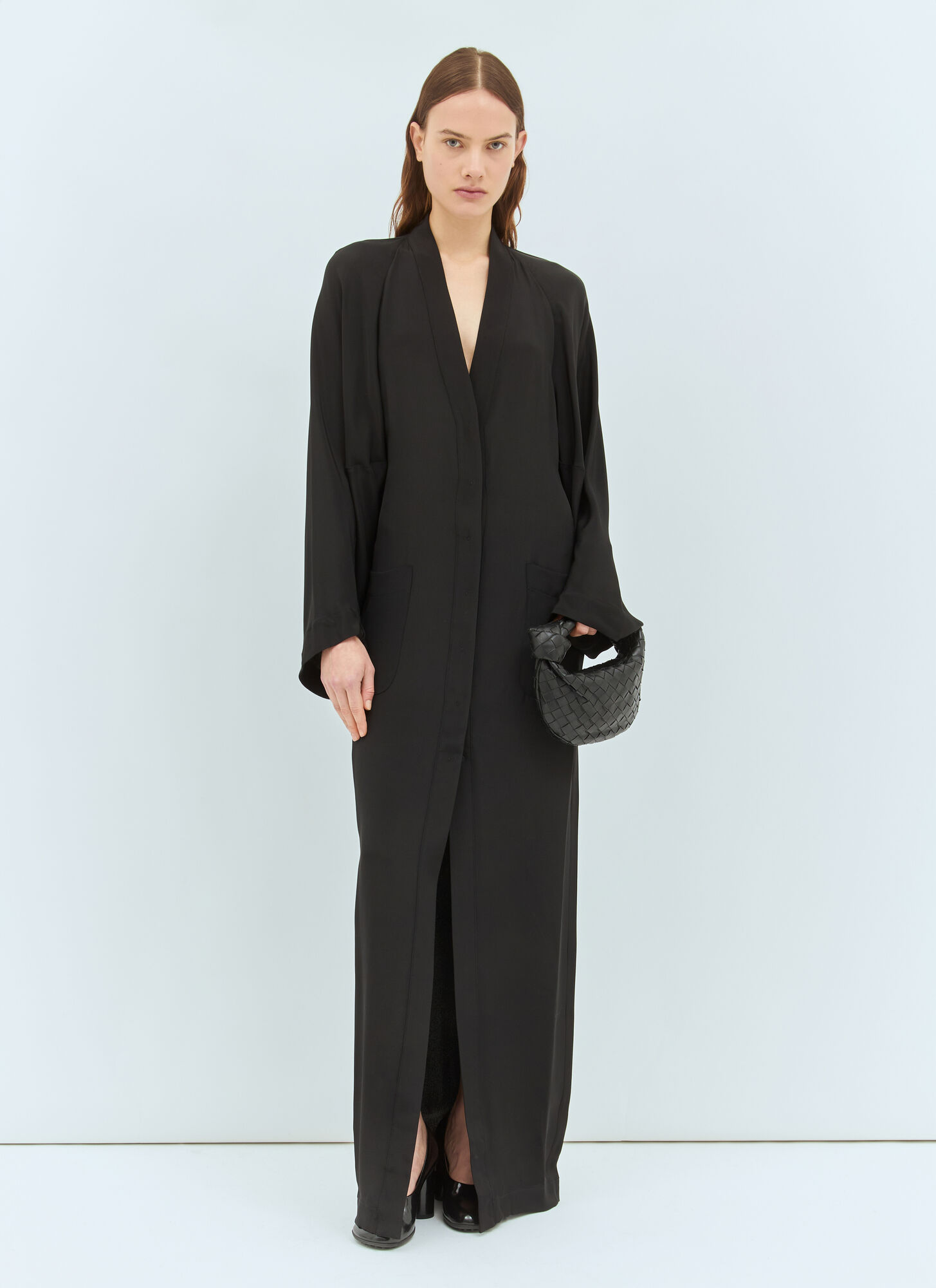  Max Mara Max Mara Long Silk Dress - Frau Kleider Black It - 38 
