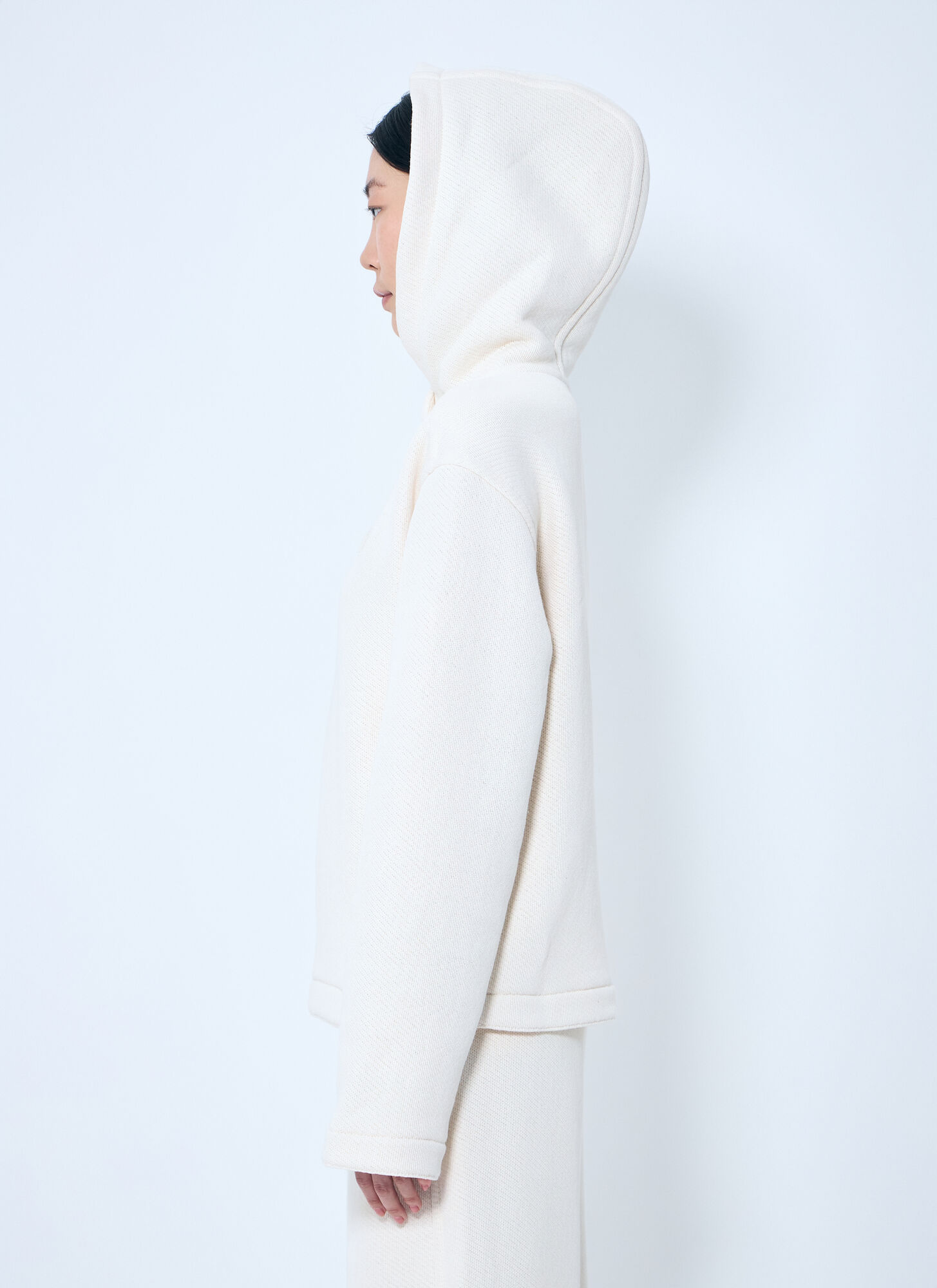  Max Mara Max Mara Logo Embroidery Hooded Sweatshirt - Frau Sweatshirts White M 
