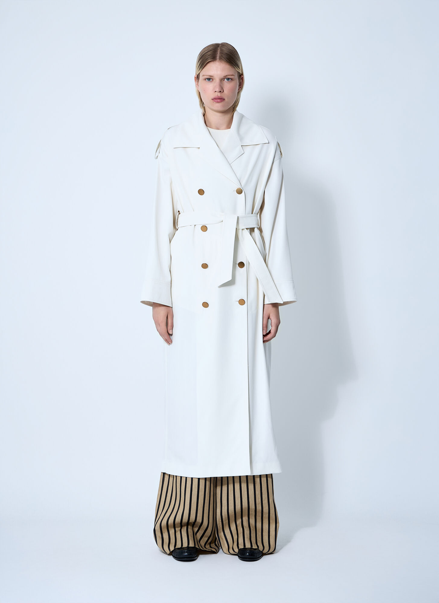 Max Mara Women Water-repellent Garbardine Trench Coach