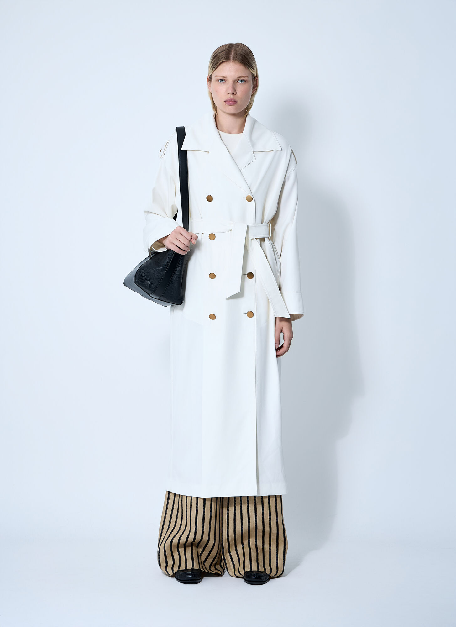  Max Mara Max Mara Water-repellent Garbardine Trench Coach - Frau Mäntel White It - 40 