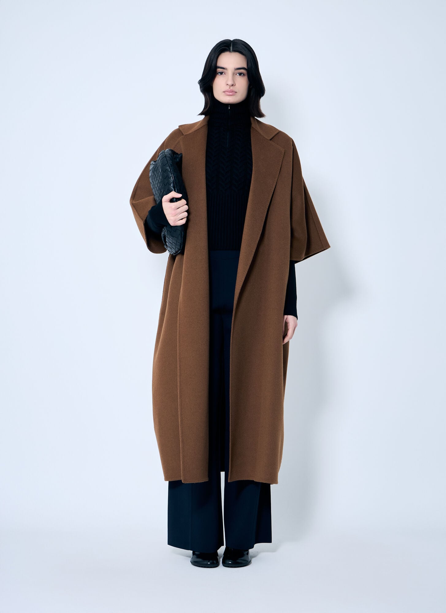  Max Mara Max Mara Draped Cape Coat - Frau Mäntel Brown M 