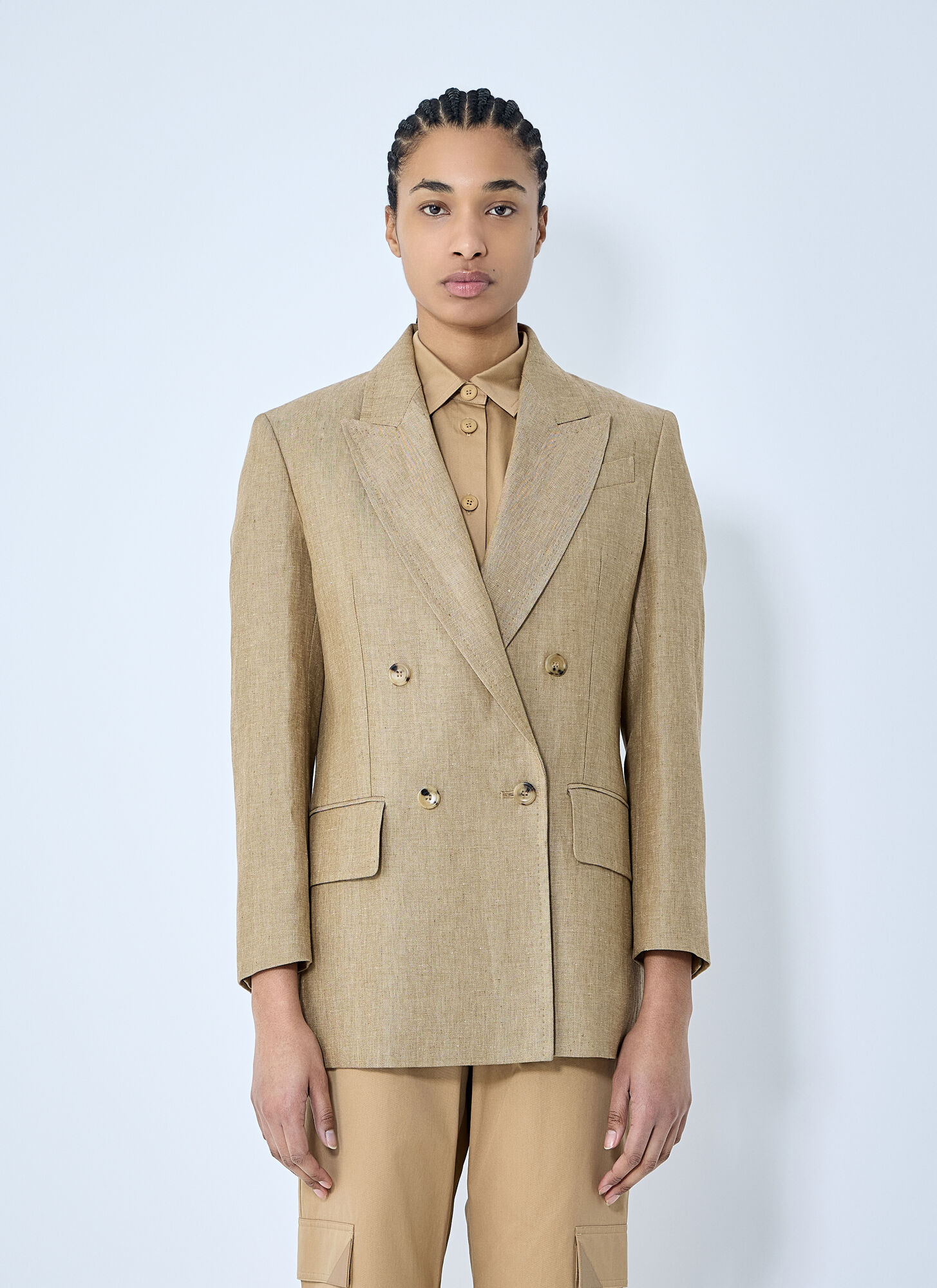 Shop Max Mara Olimpia Jacket In Brown