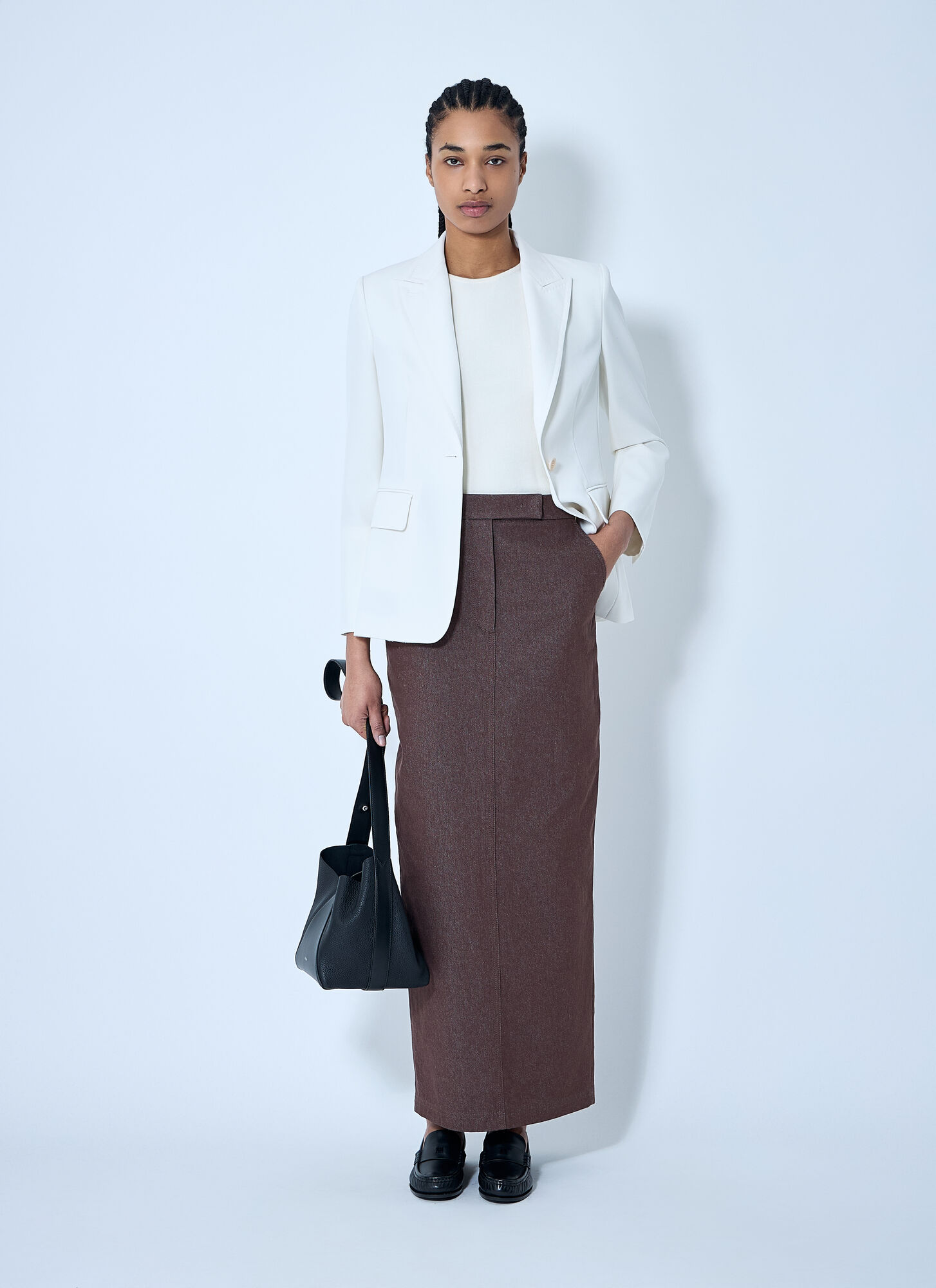  Max Mara Max Mara Tailored Midi Skirt - Frau Röcke Brown It - 40 