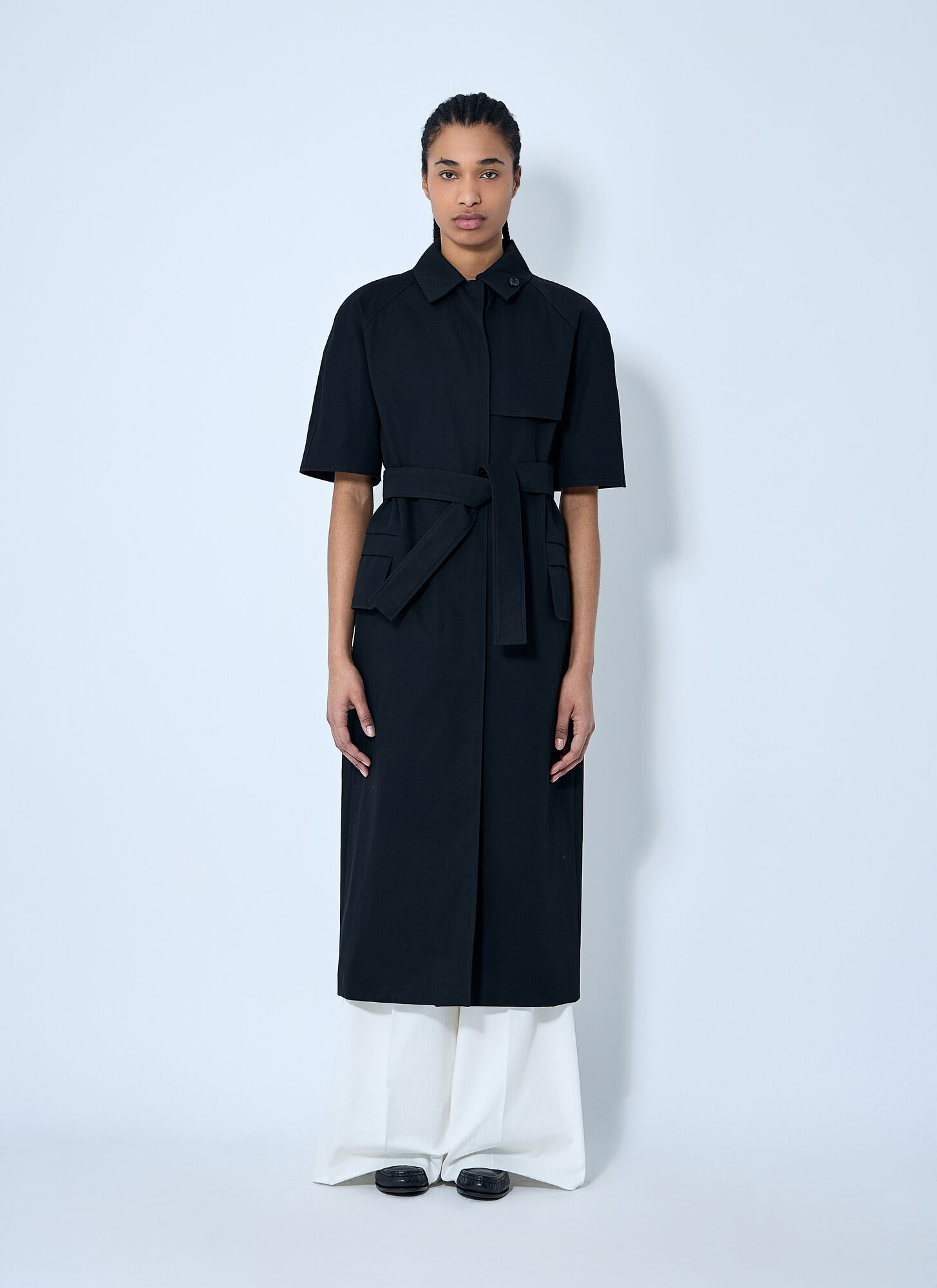 Max Mara Women's Black Heavy-Duty Trench Coat - Woman Coats It - 40