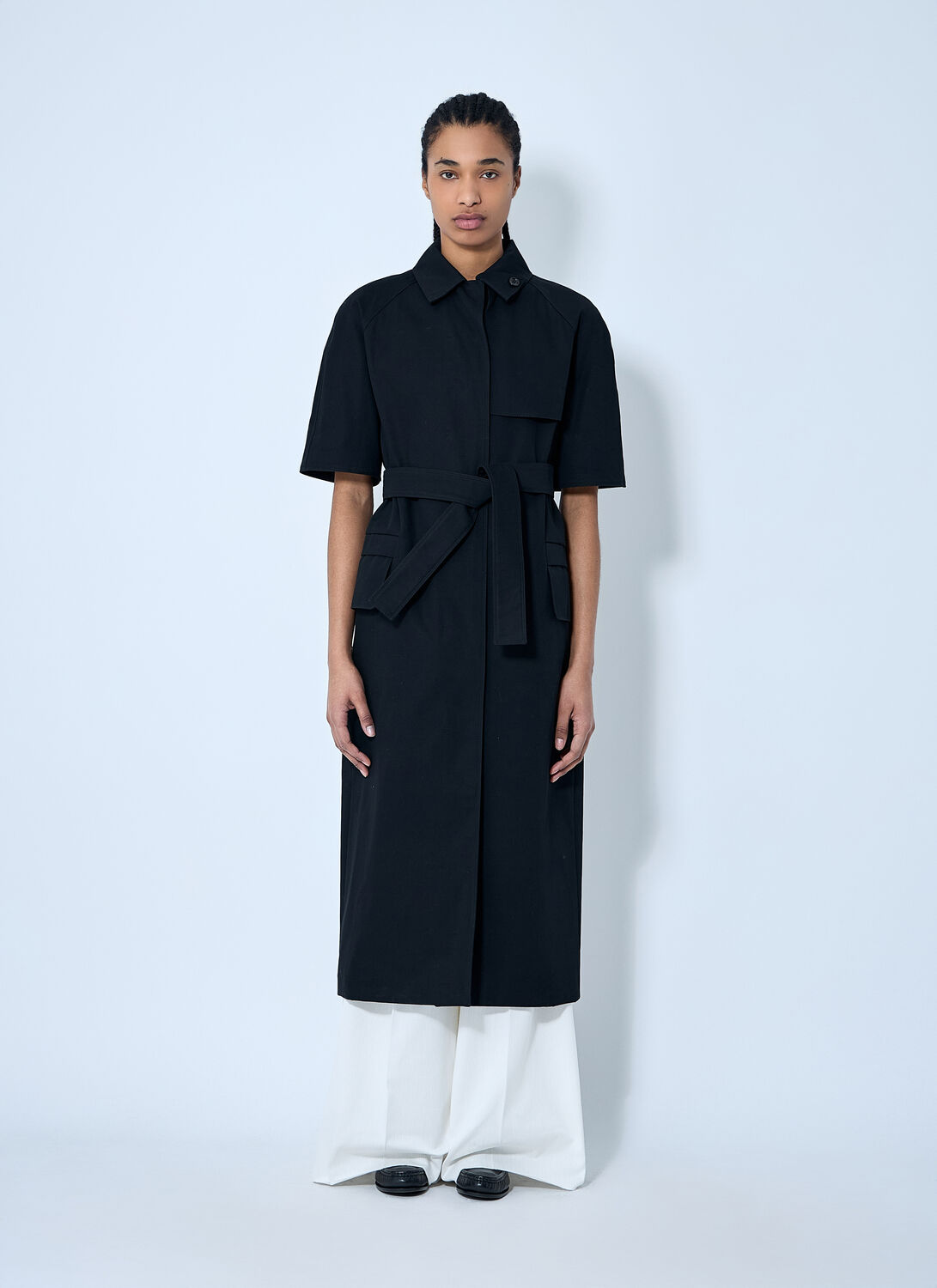 Max Mara Heavy-duty Trench Coat - Woman Coats Black It - 38