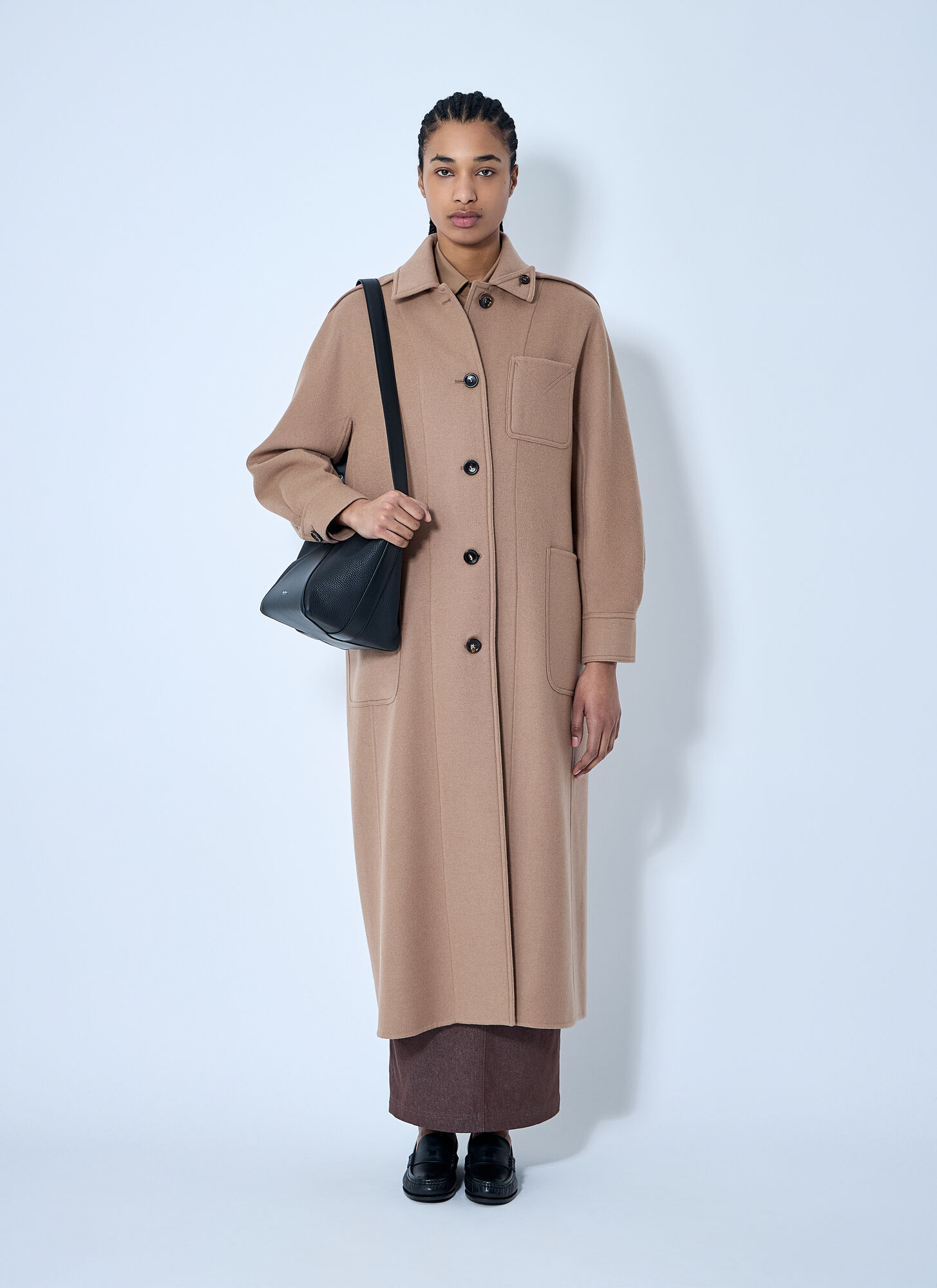  Max Mara Max Mara Wool-and-cashmere-blend Coat - Frau Mäntel Beige It - 38 