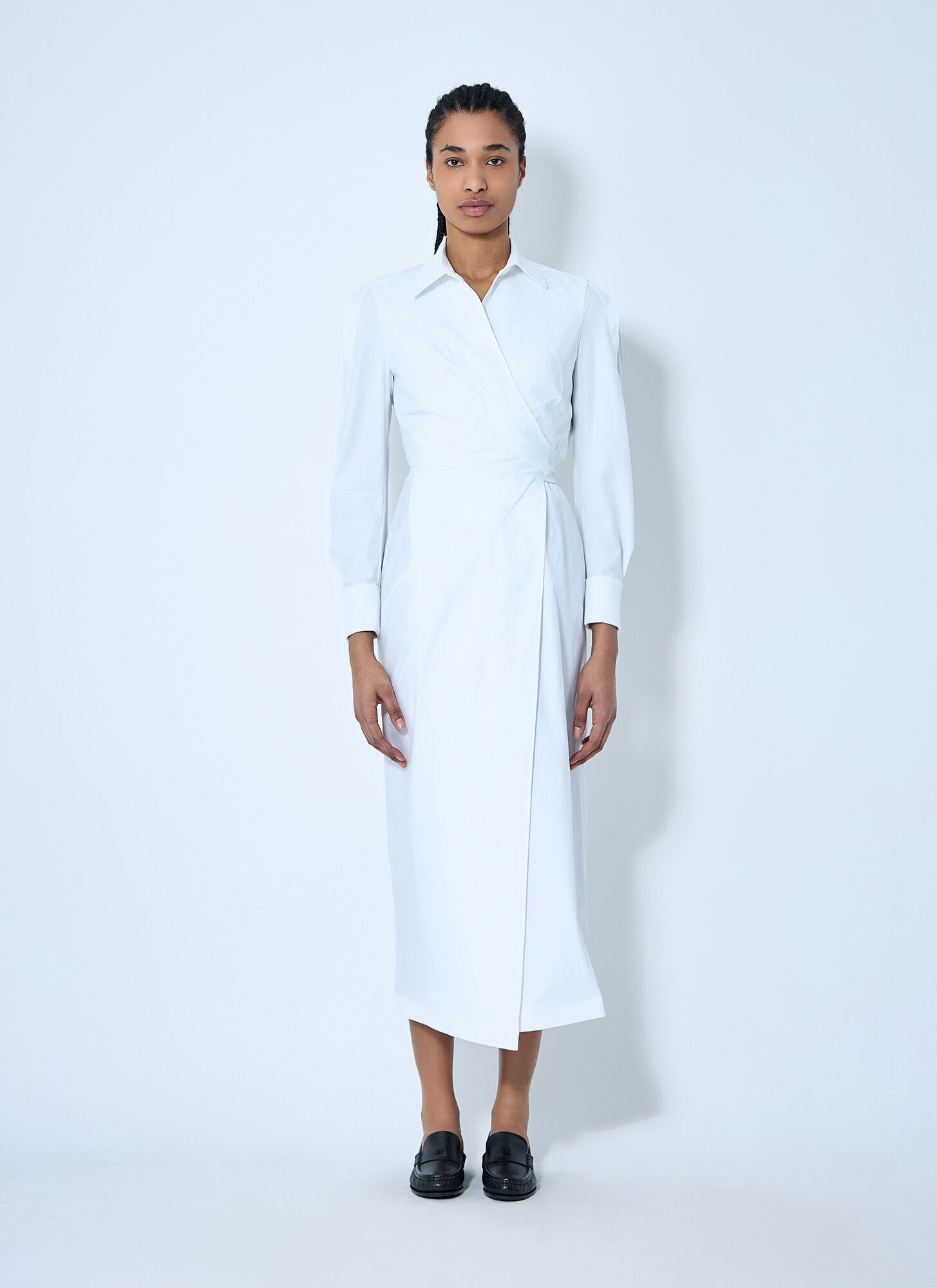 Max Mara Poplin Shirt Dress – Woman Dresses White It – 40